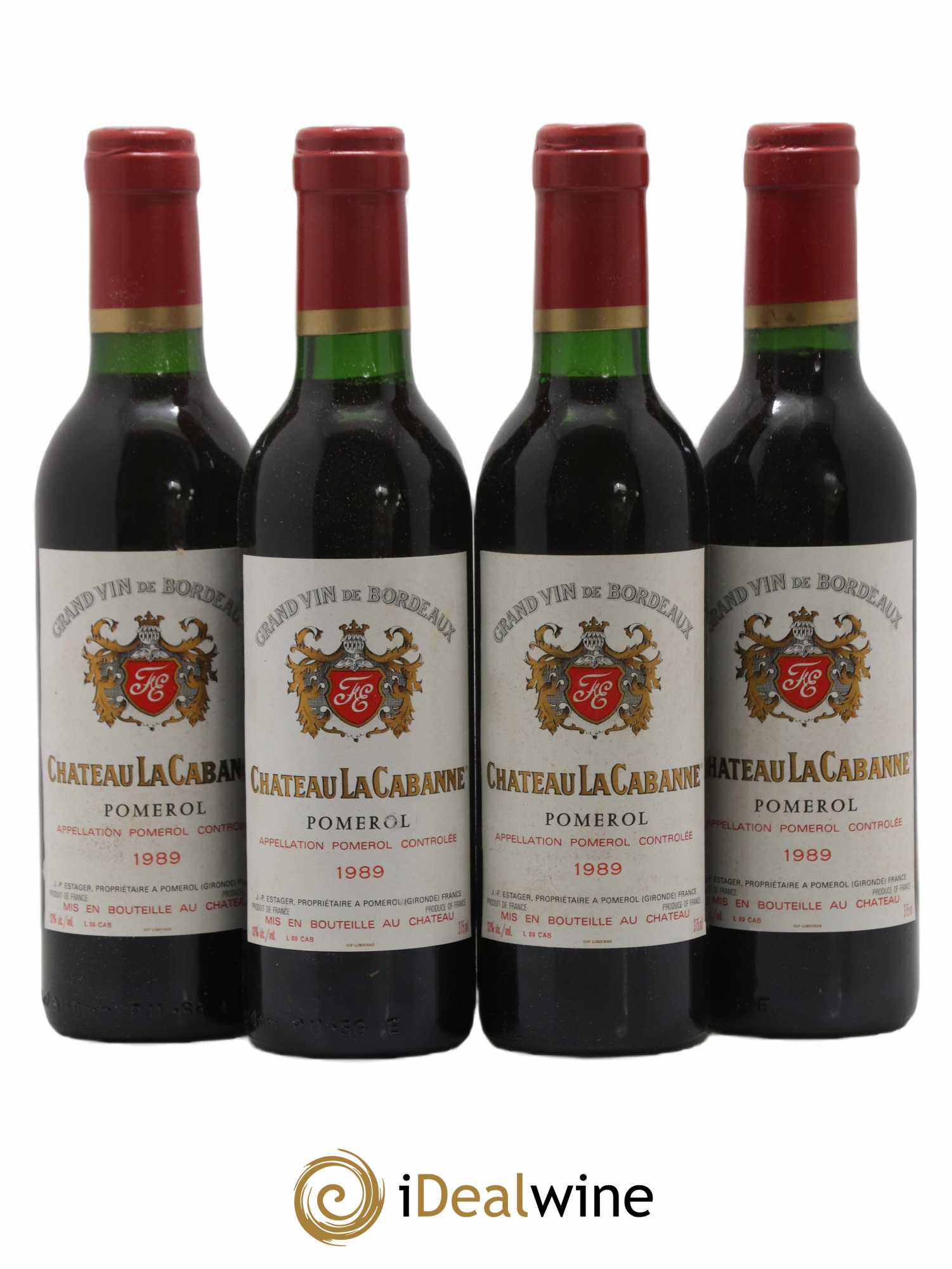 Pomerol La Cabanne 1989 - Lot of 24 half-bottles - 2