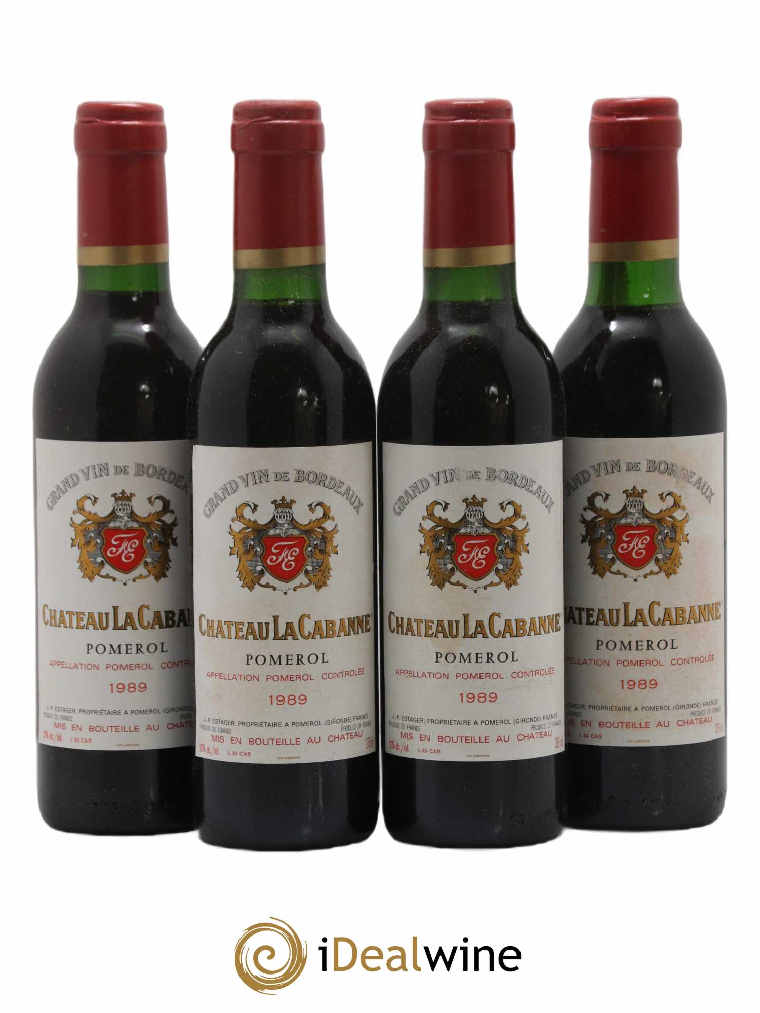 Pomerol La Cabanne 1989 - Lot of 24 half-bottles - 3