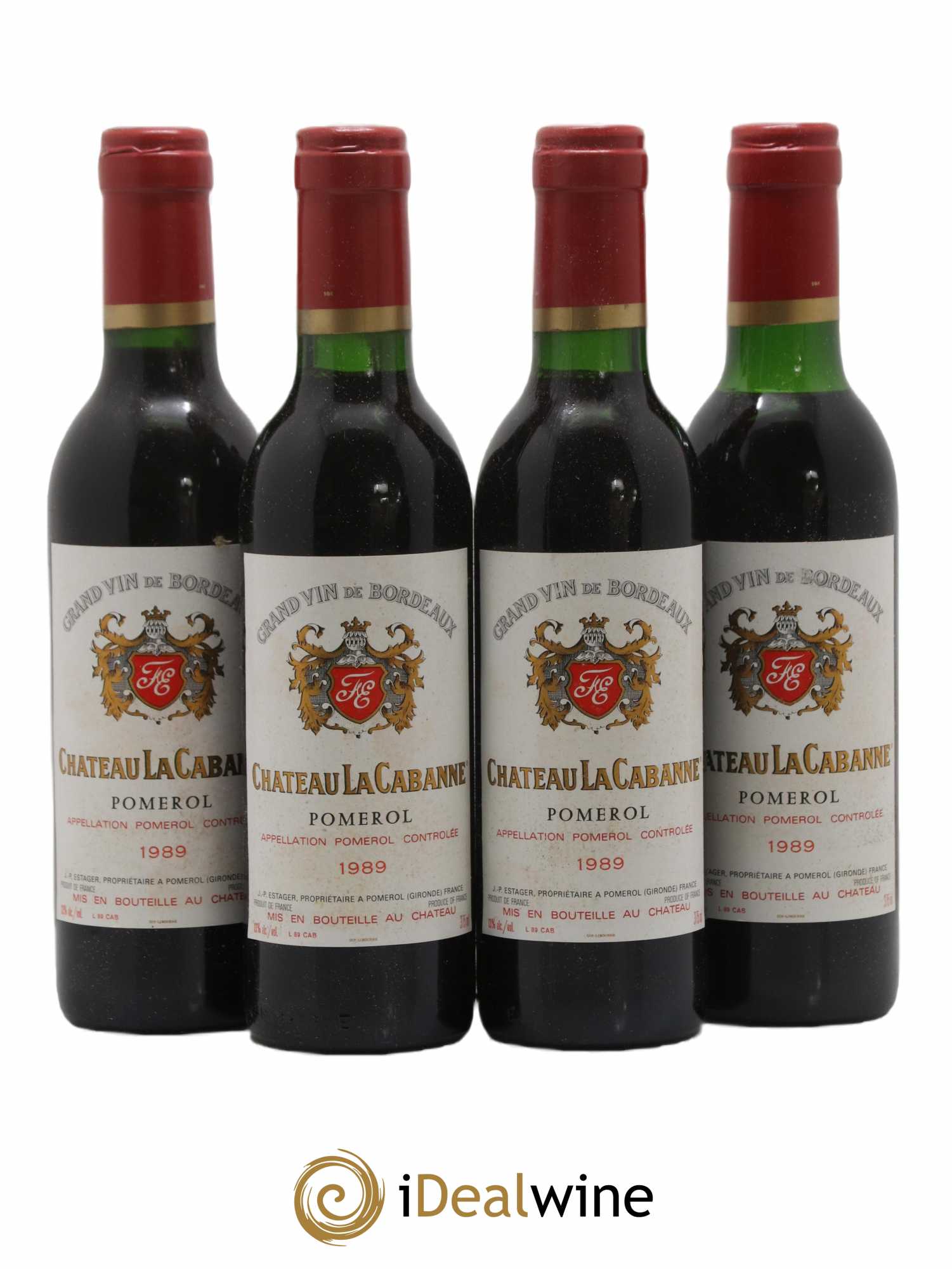 Pomerol La Cabanne 1989 - Lot of 24 half-bottles - 6