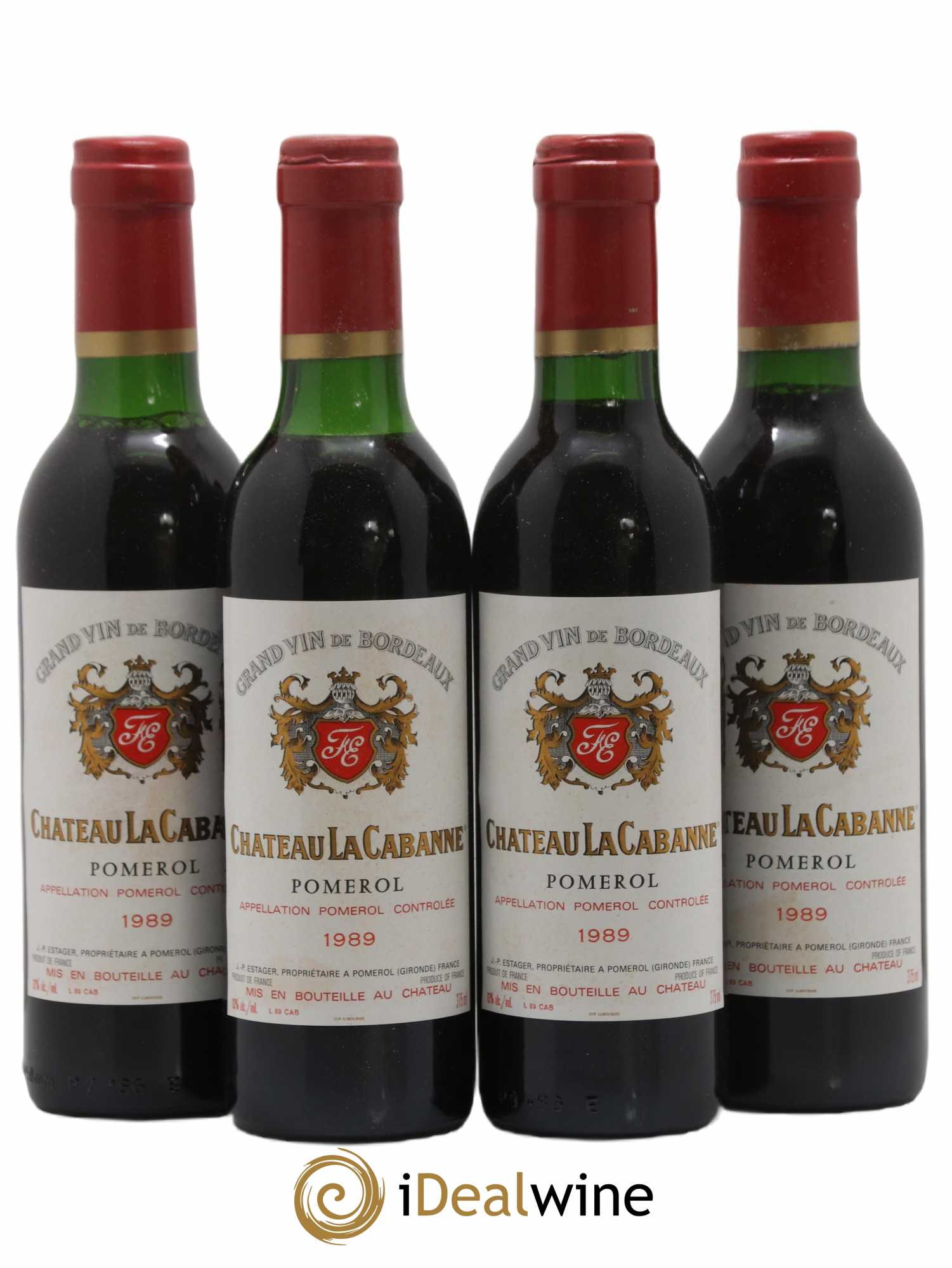 Pomerol La Cabanne 1989 - Lot of 24 half-bottles - 1