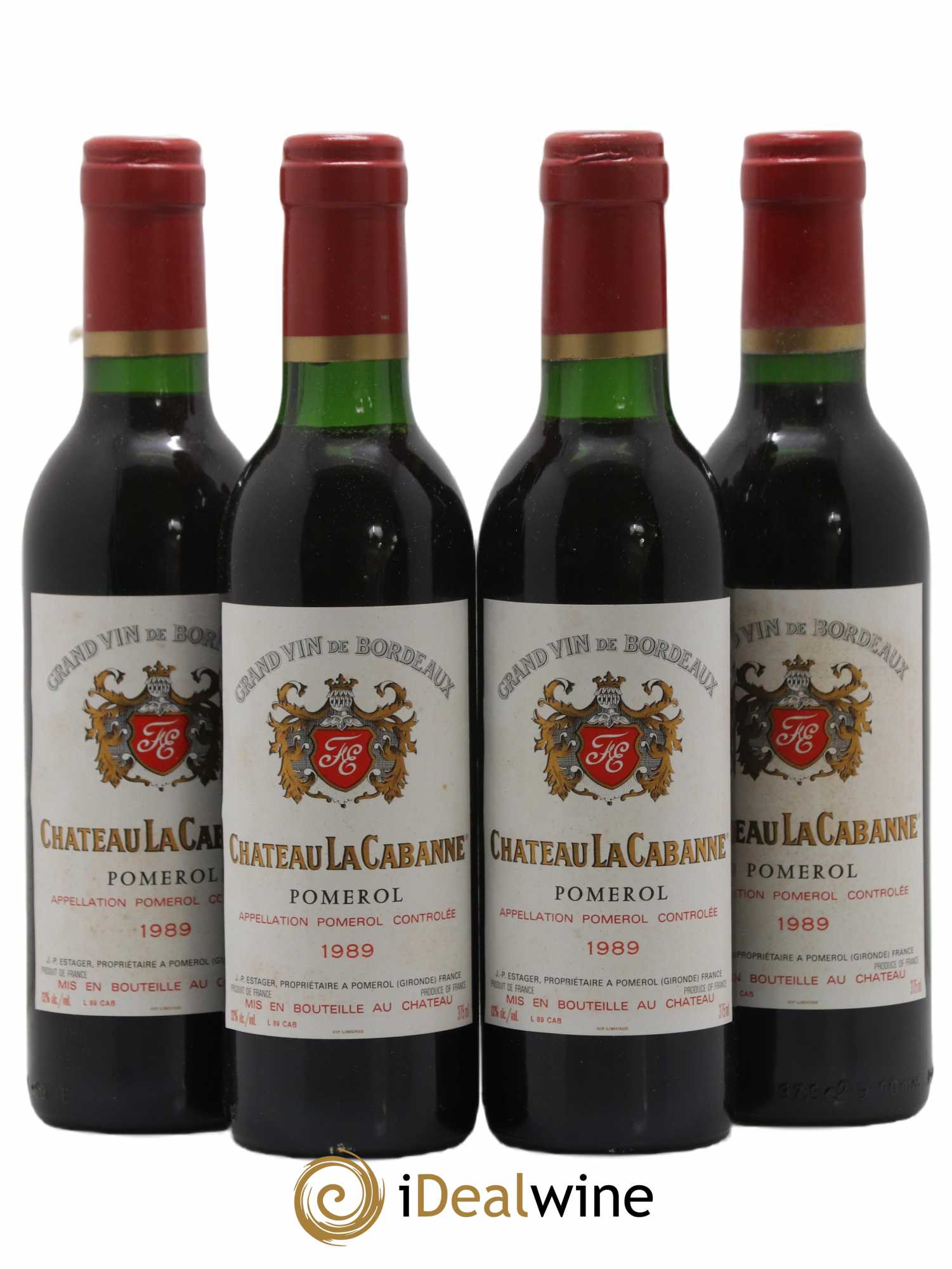 Pomerol La Cabanne 1989 - Lot of 24 half-bottles - 2