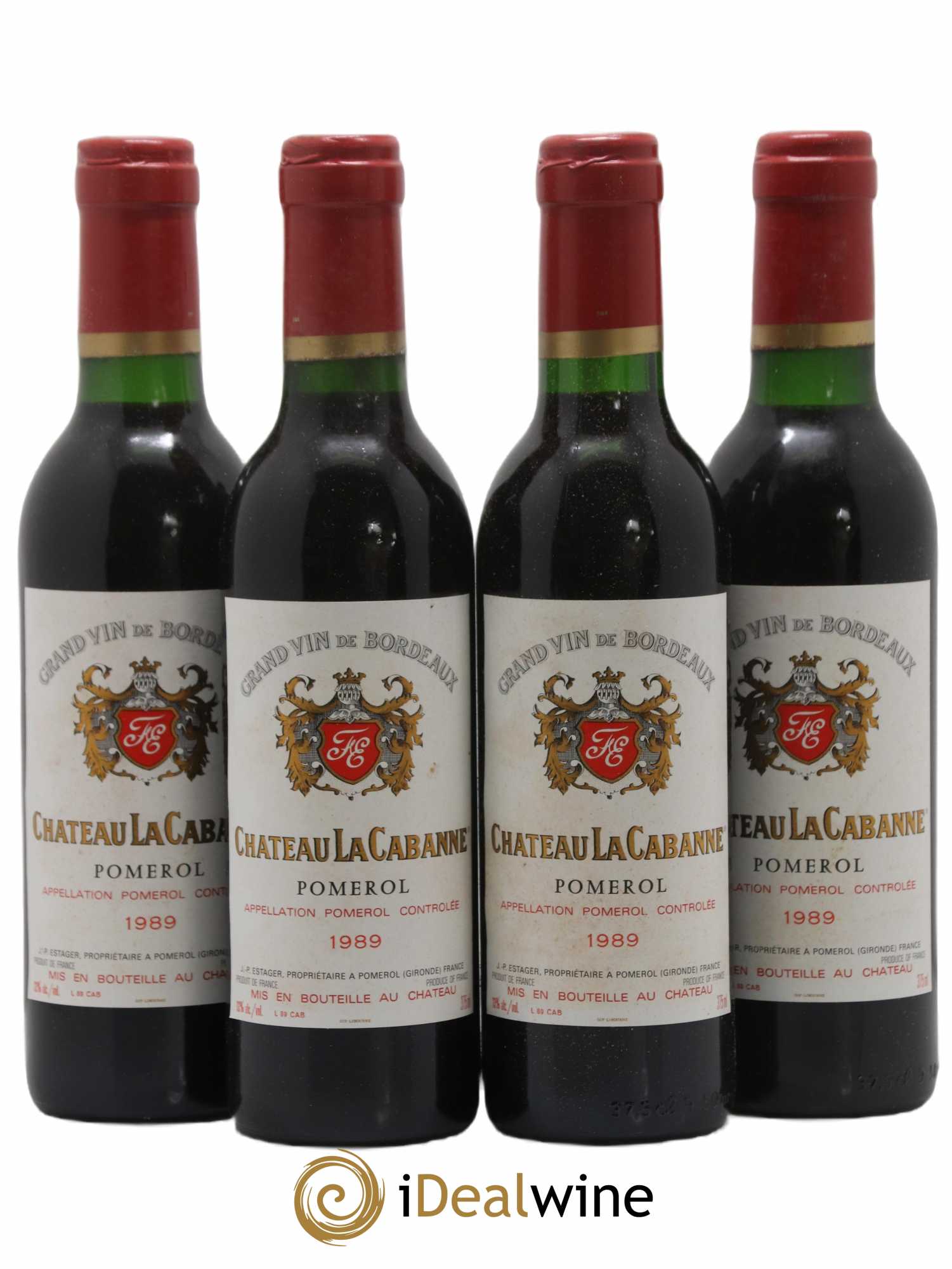 Pomerol La Cabanne 1989 - Lot of 24 half-bottles - 3