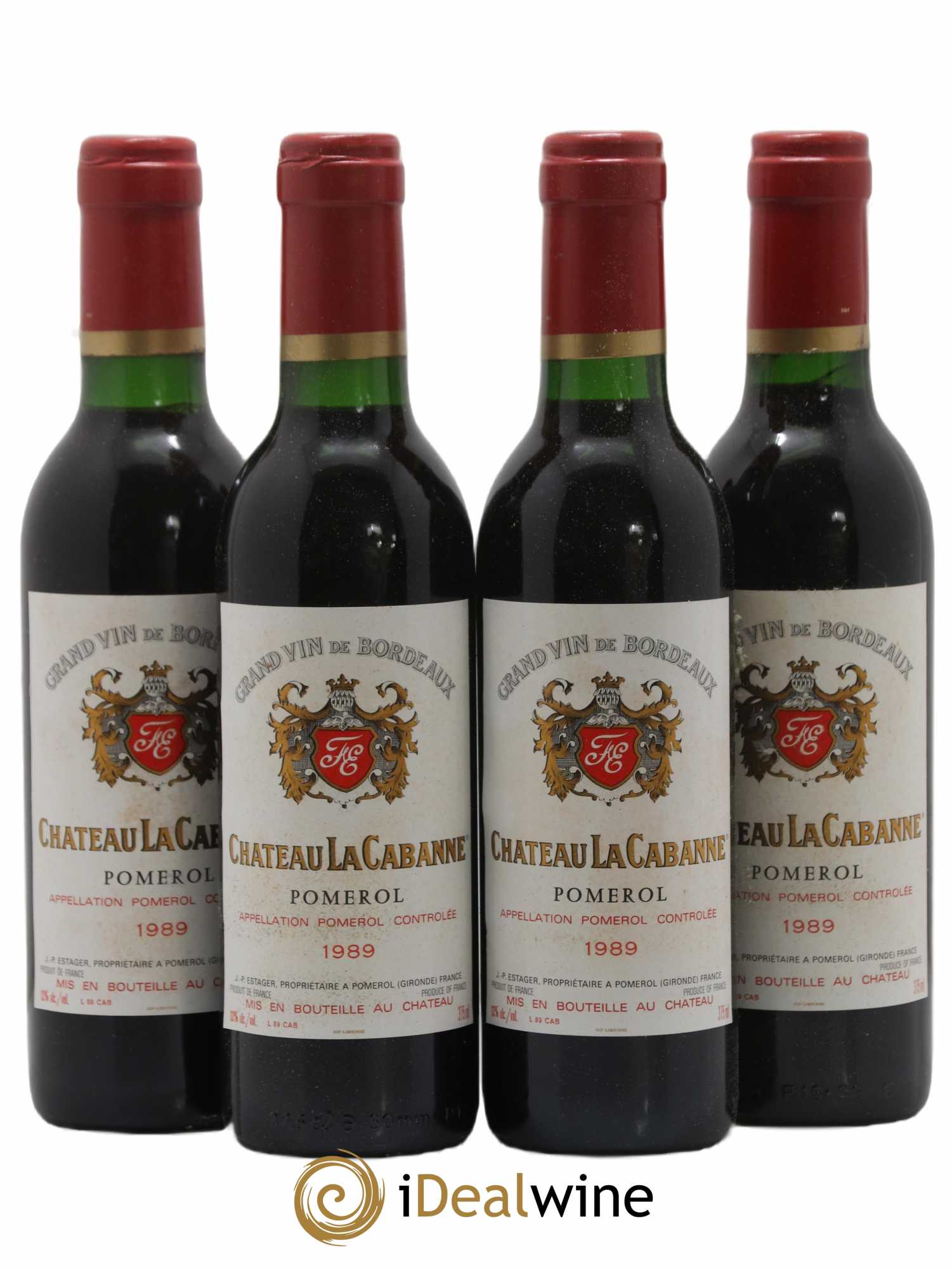 Pomerol La Cabanne 1989 - Lot of 24 half-bottles - 4
