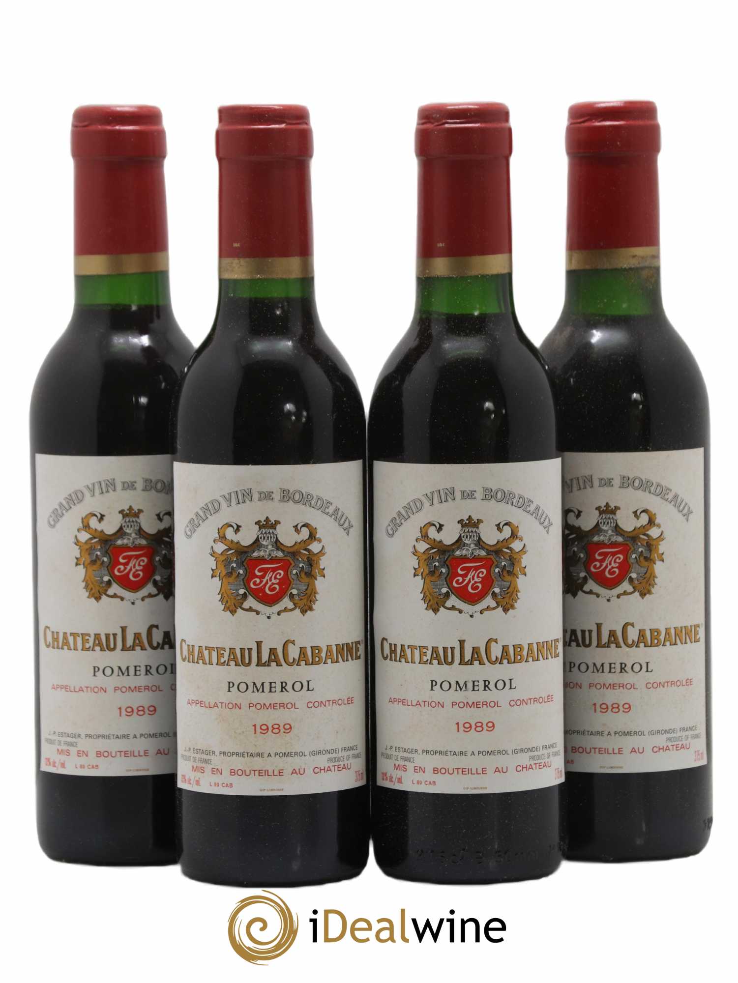 Pomerol La Cabanne 1989 - Lot of 24 half-bottles - 5