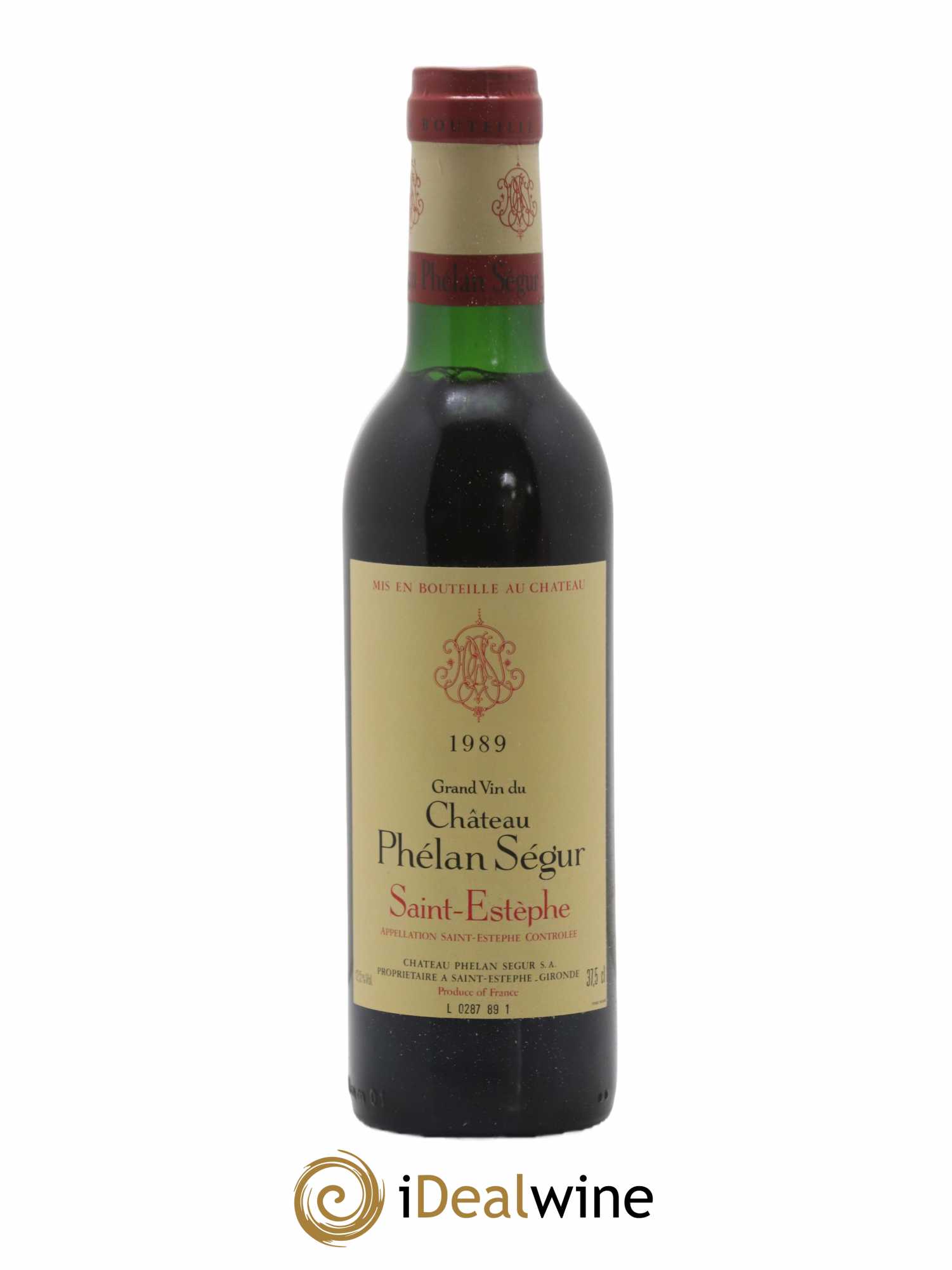 Château Phélan Ségur 1989 - Lot de 1 demi bouteille - 0
