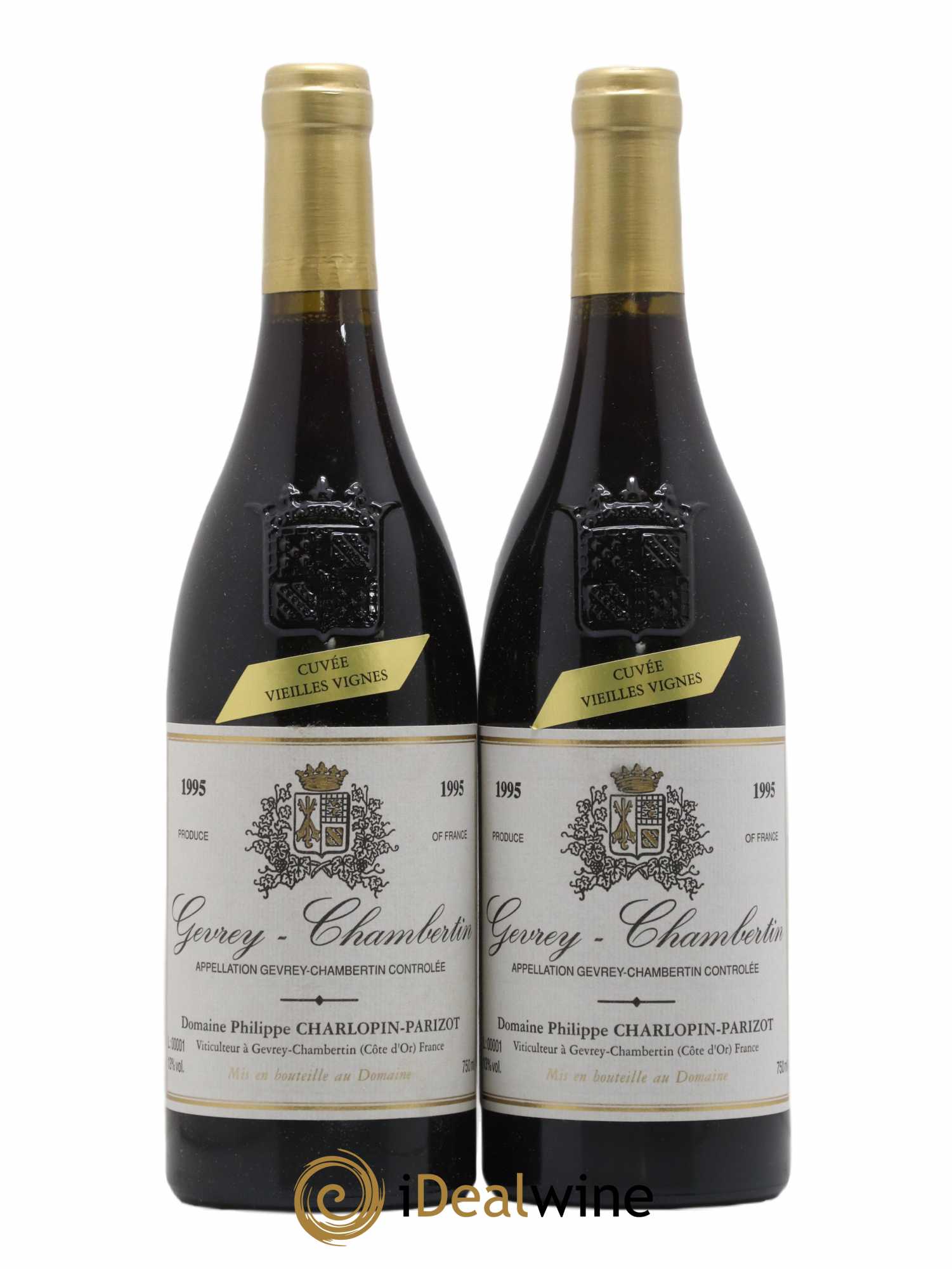 Gevrey-Chambertin Cuvée Vieilles Vignes Charlopin Parizot 1995 - Posten von 2 Flaschen - 0