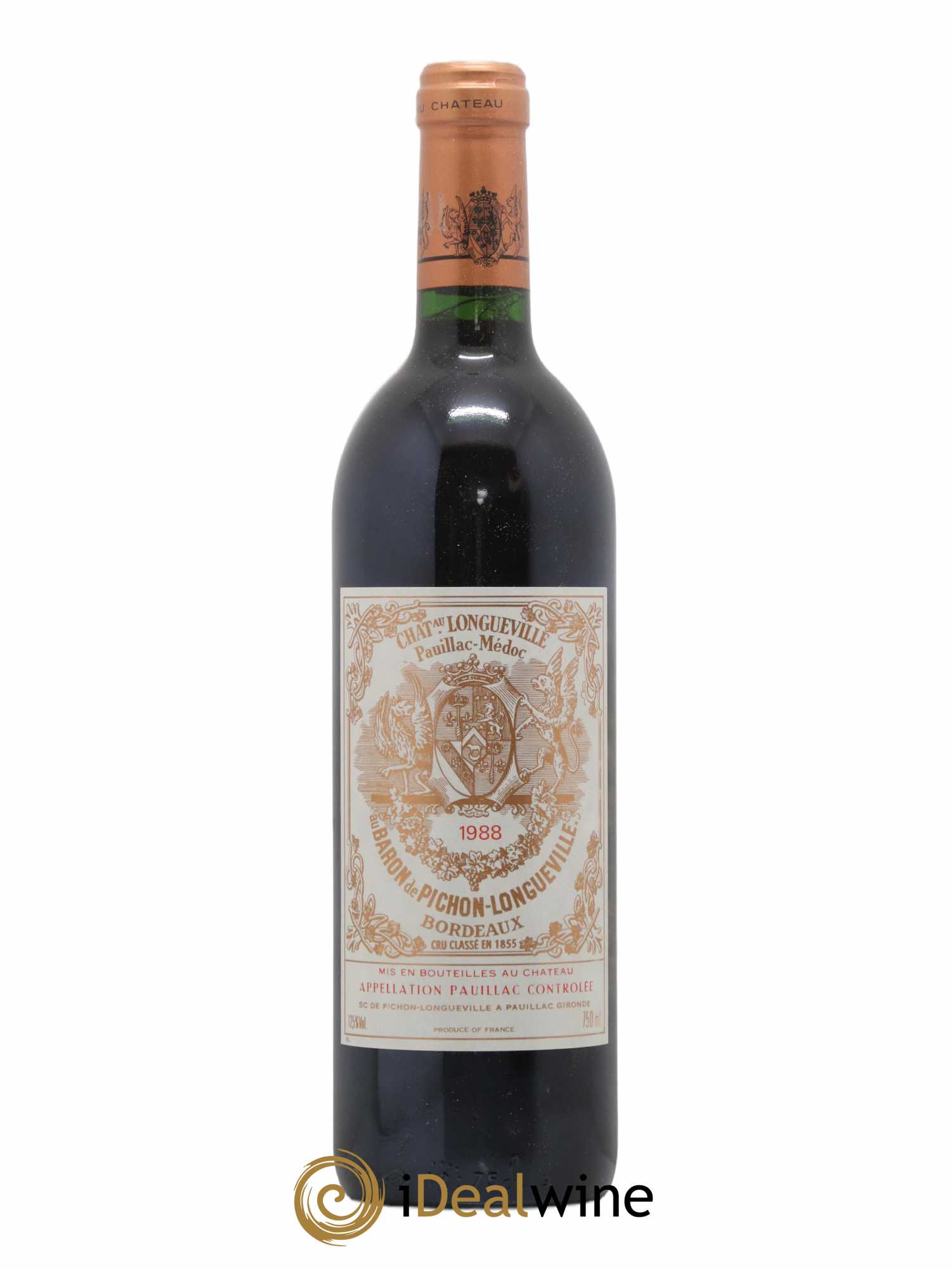 Pichon Longueville Baron 2ème Grand Cru Classé 1988 - Lot de 1 bouteille - 0