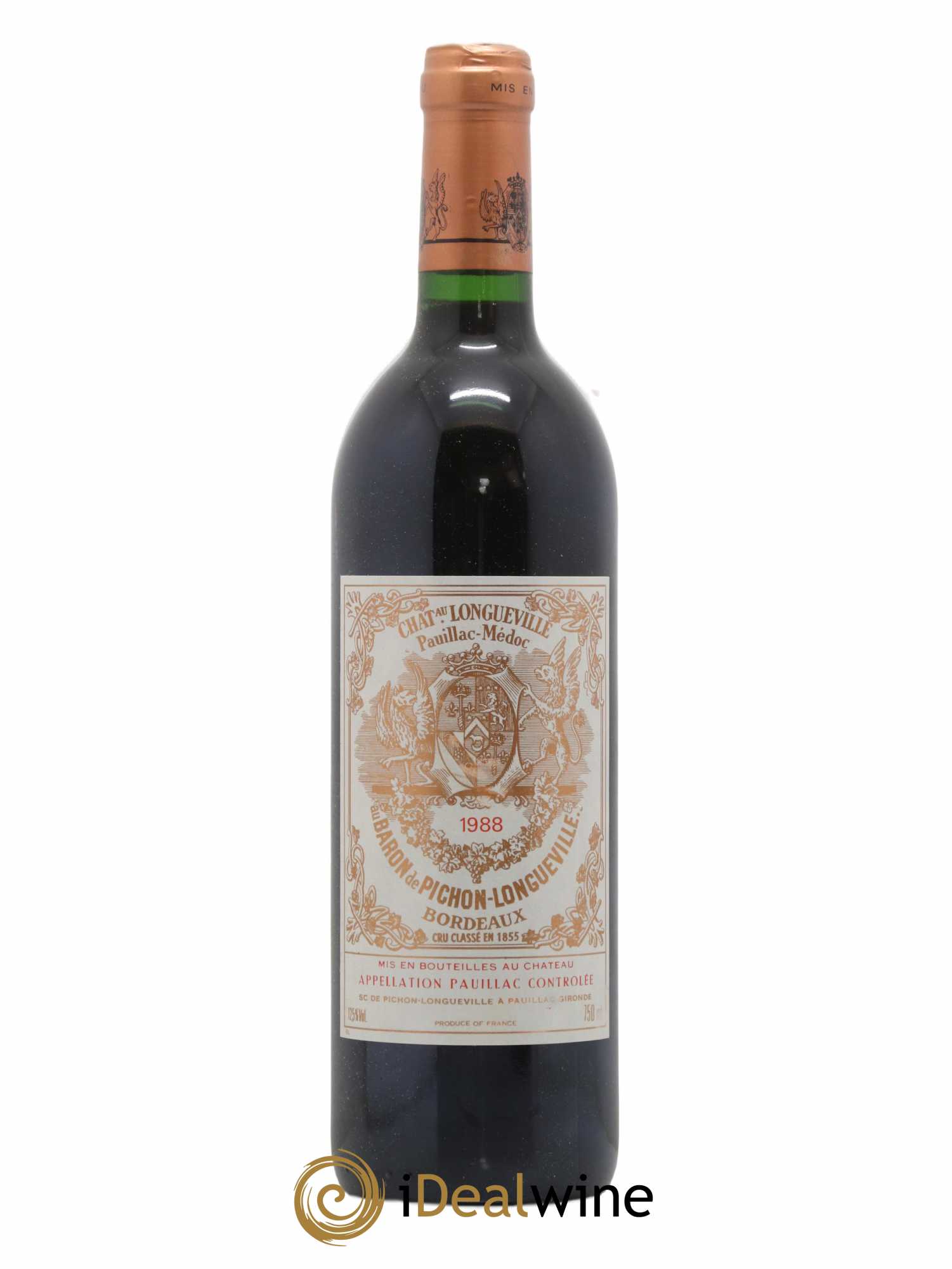 Pichon Longueville Baron 2ème Grand Cru Classé 1988 - Lot de 1 bouteille - 0