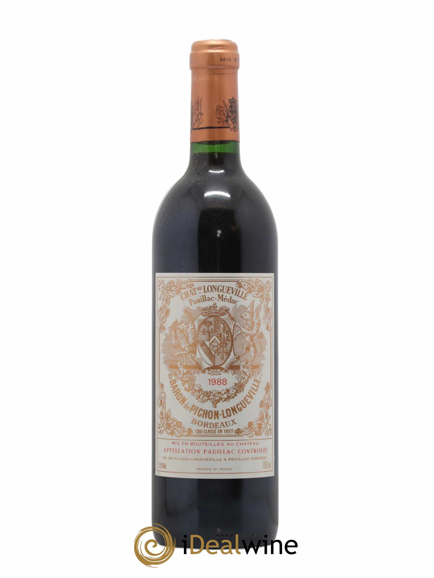 Pichon Longueville Baron 2ème Grand Cru Classé 1988 - Lot de 1 bouteille - 0