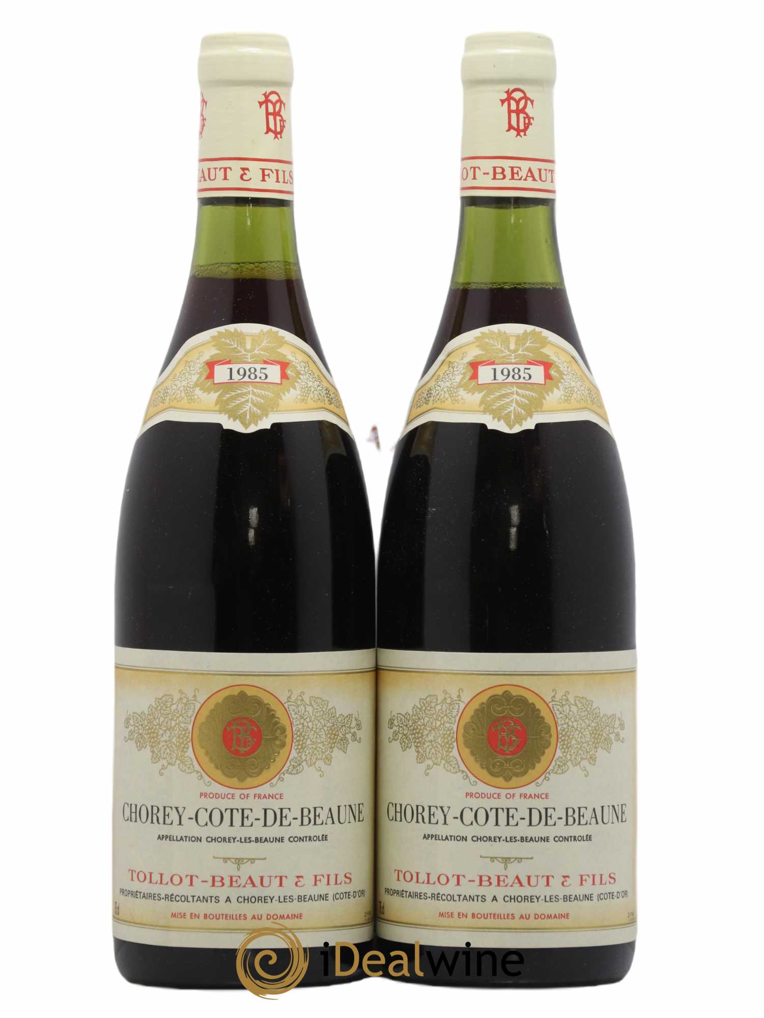 Chorey-lès-Beaune Tollot Beaut (Domaine) 1985 - Lot of 2 bottles - 0