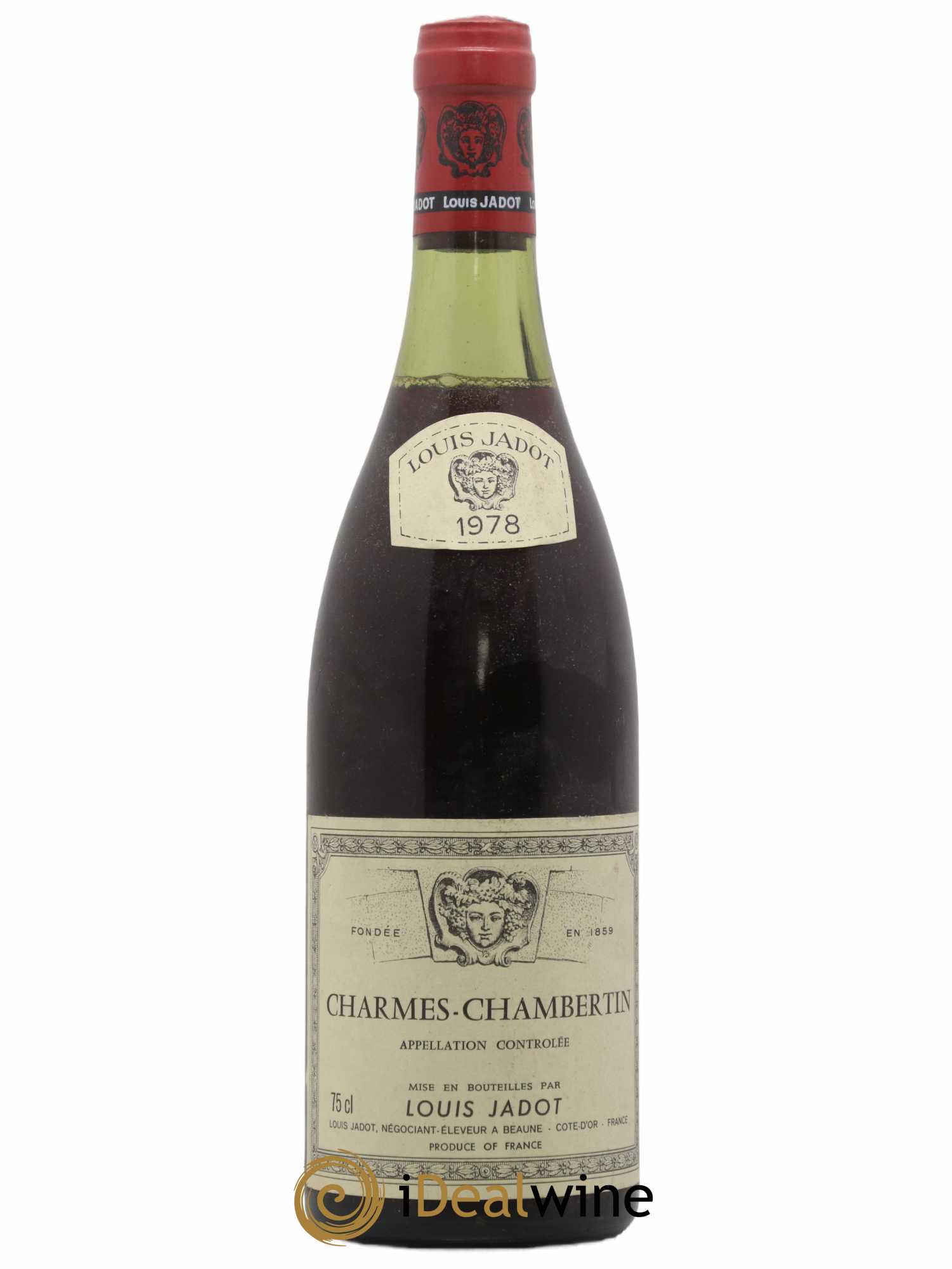 Charmes-Chambertin Grand Cru Maison Louis Jadot 1978 - Lot de 1 bouteille - 0