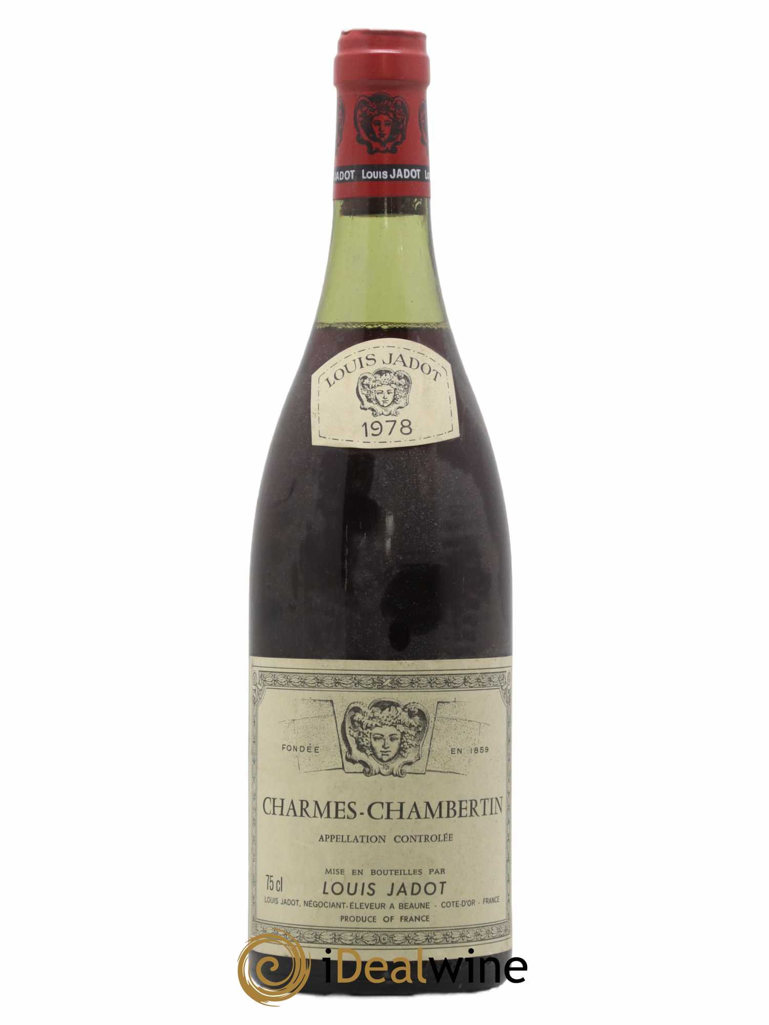 Charmes-Chambertin Grand Cru Maison Louis Jadot 1978 - Lot de 1 bouteille - 0