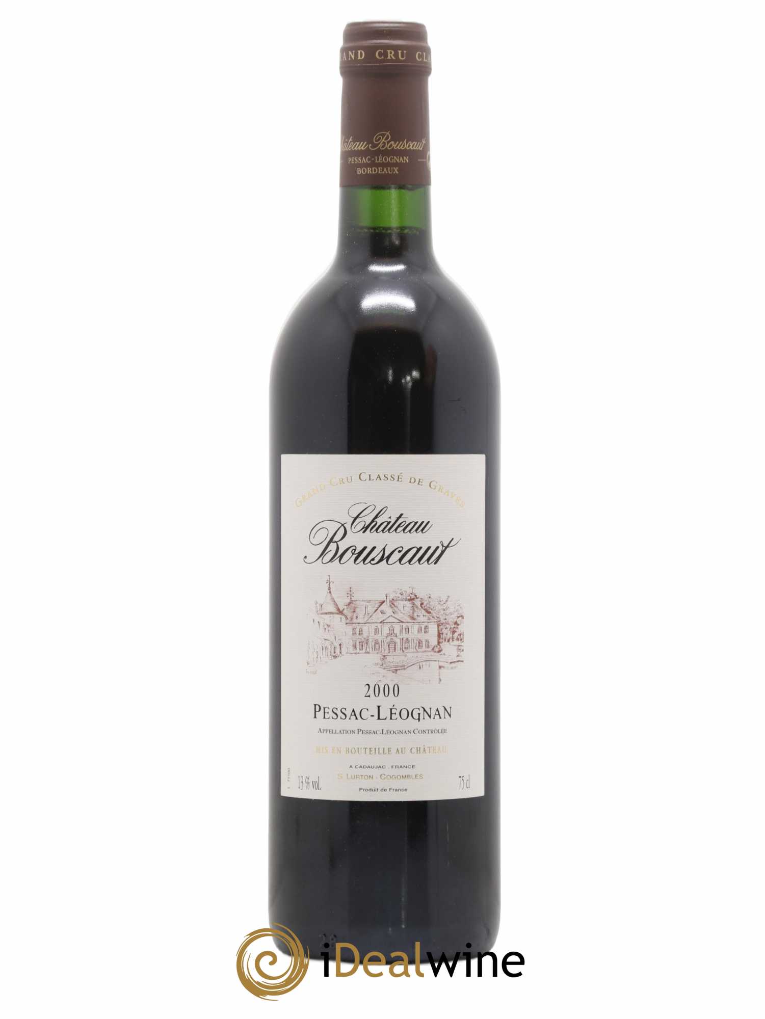 Château Bouscaut Cru Classé de Graves 2000 - Lot de 1 bouteille - 0