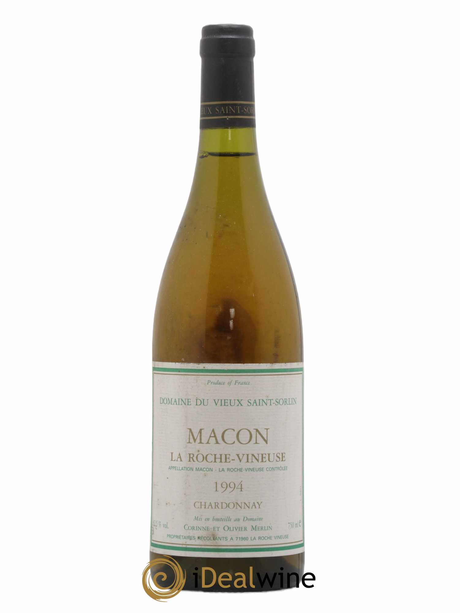 Mâcon La Roche Vineuse Olivier Merlin 1994 - Lot de 1 bouteille - 0