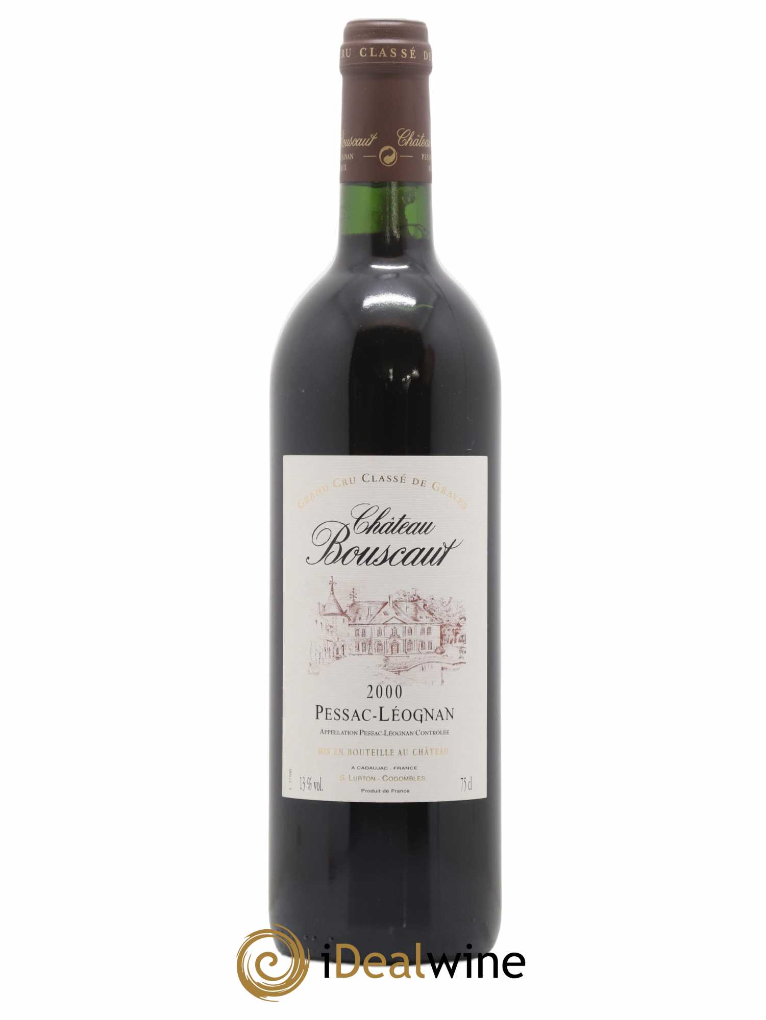 Château Bouscaut Cru Classé de Graves 2000 - Lot de 1 bouteille - 0