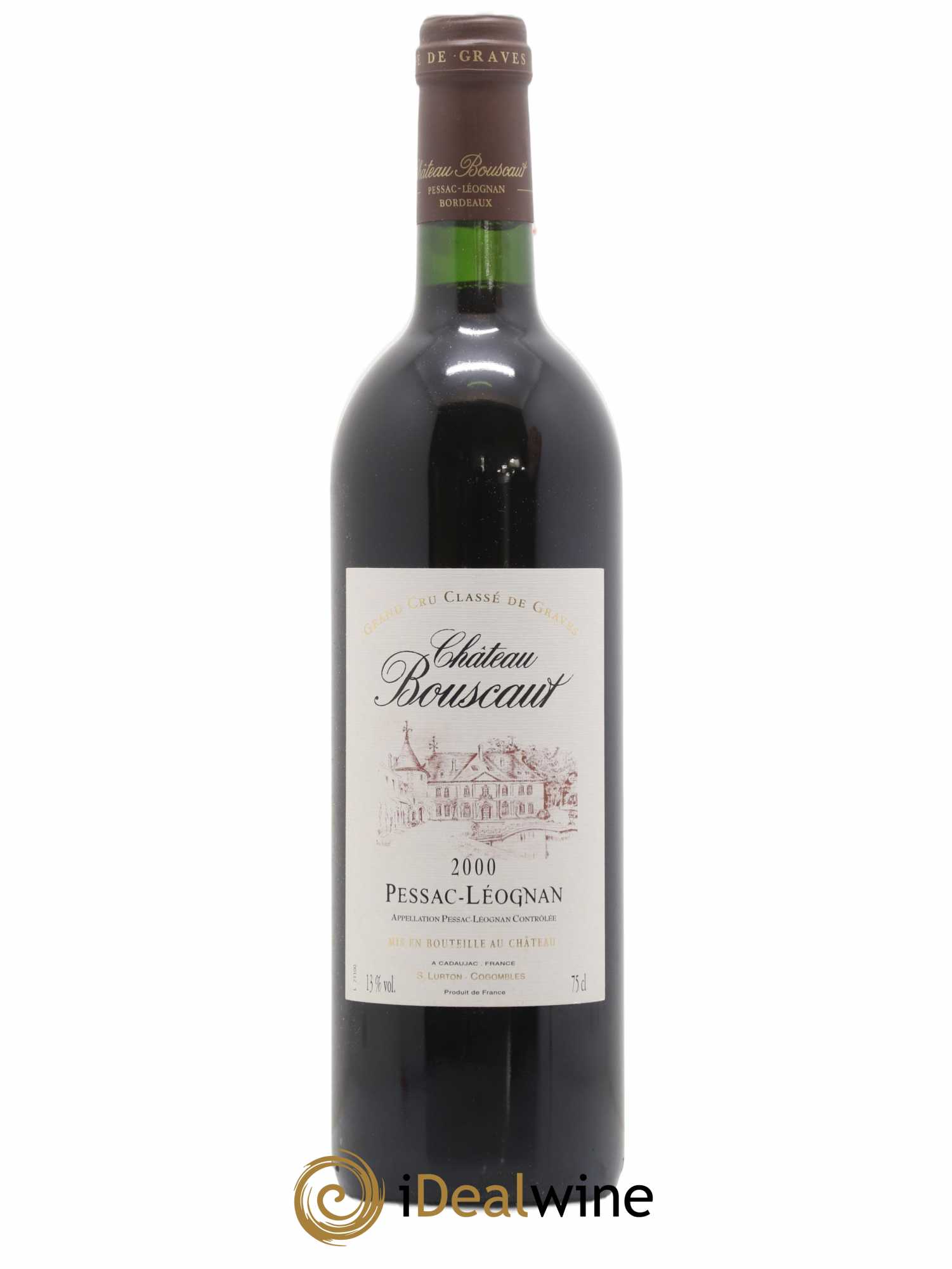 Château Bouscaut Cru Classé de Graves 2000 - Lot de 1 bouteille - 0