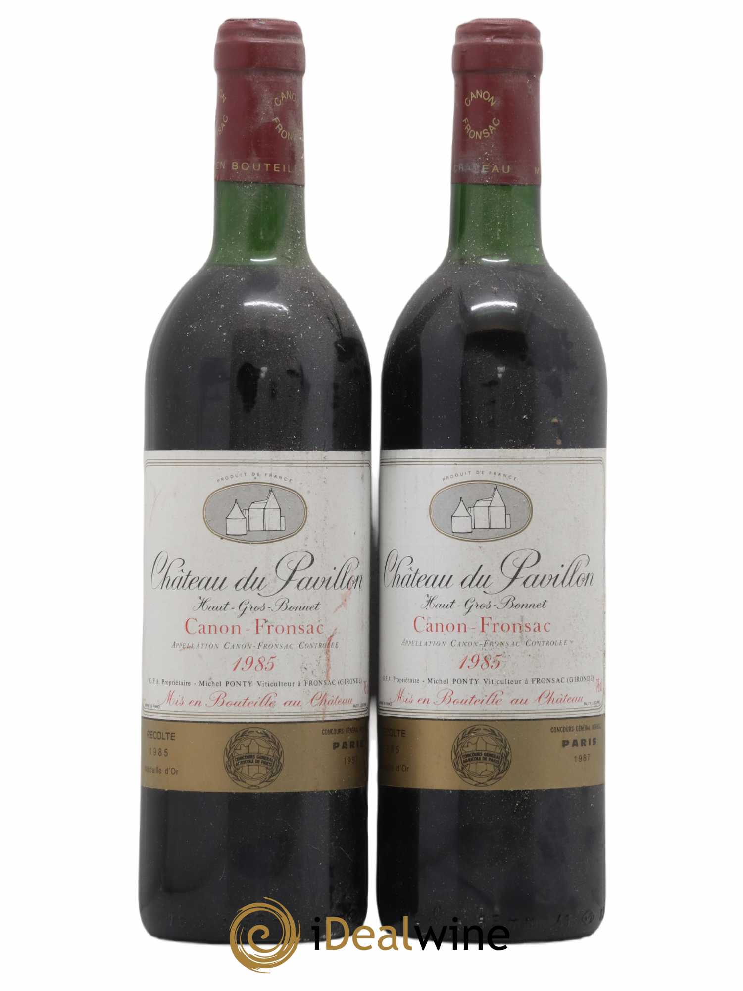 Canon-Fronsac Chateau du Pavillon 1985 - Posten von 2 Flaschen - 0