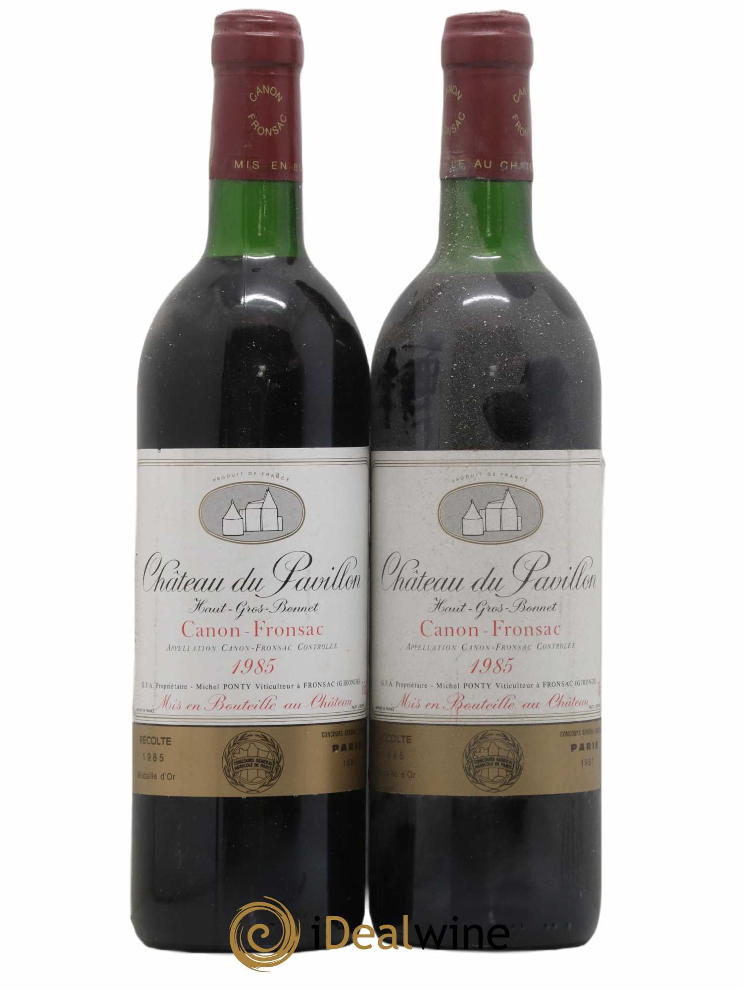 Canon-Fronsac Chateau du Pavillon 1985 - Posten von 2 Flaschen - 0