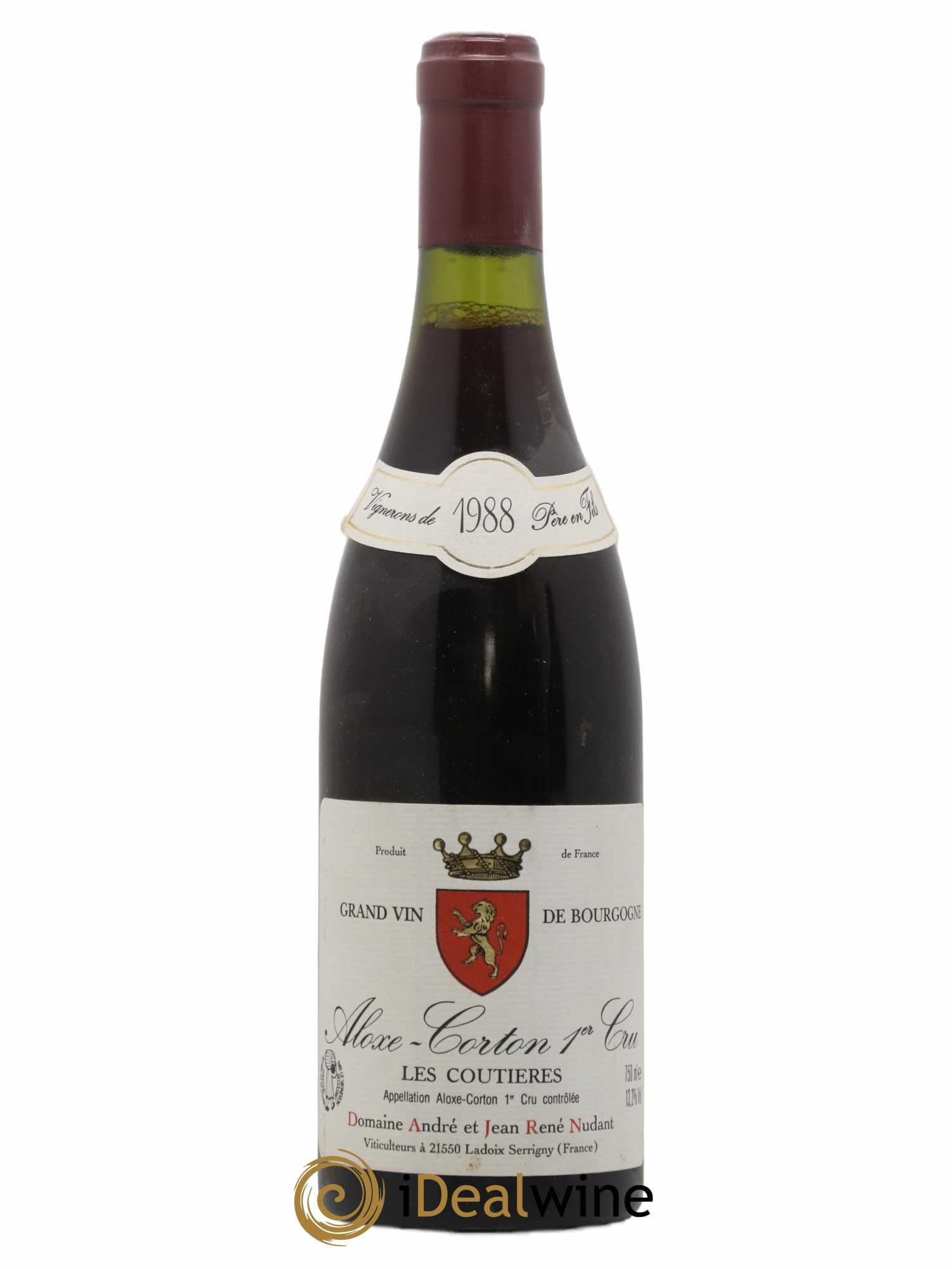 Aloxe-Corton 1er Cru Les Coutières Nudant 1988 - Posten von 1 Flasche - 0