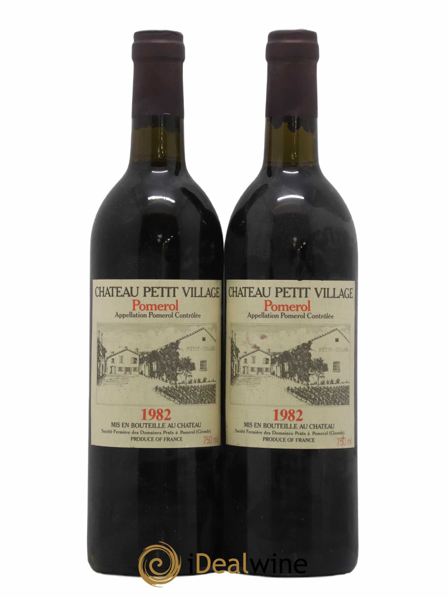 Château Petit Village 1982 - Lot de 2 bouteilles - 0