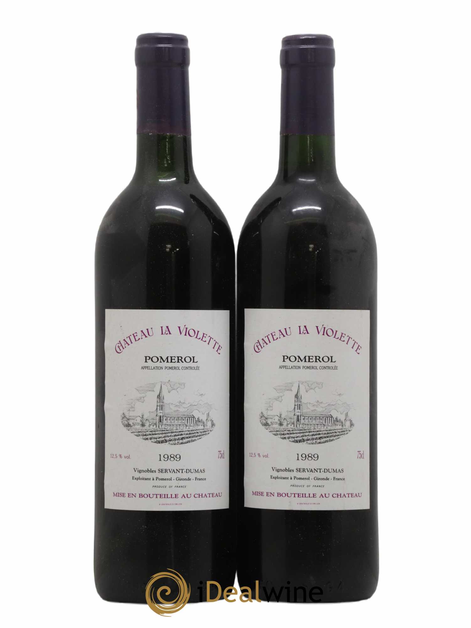 Château la Violette 1989 - Lot de 2 bouteilles - 0