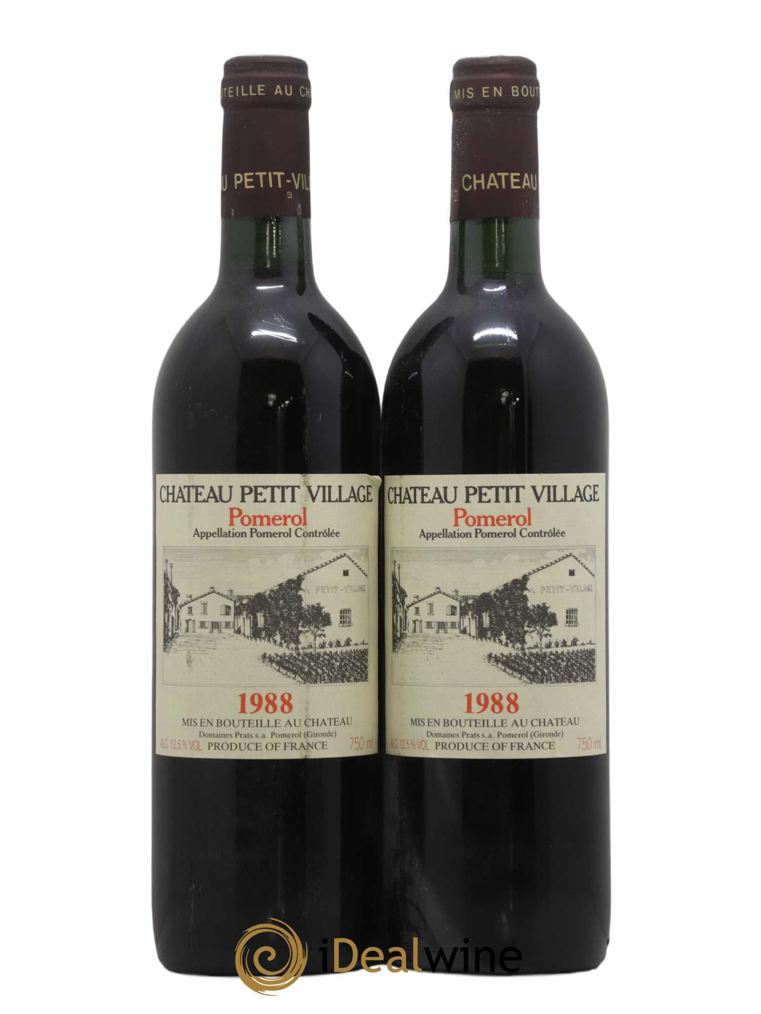 Château Petit Village 1988 - Lot de 2 bouteilles - 0