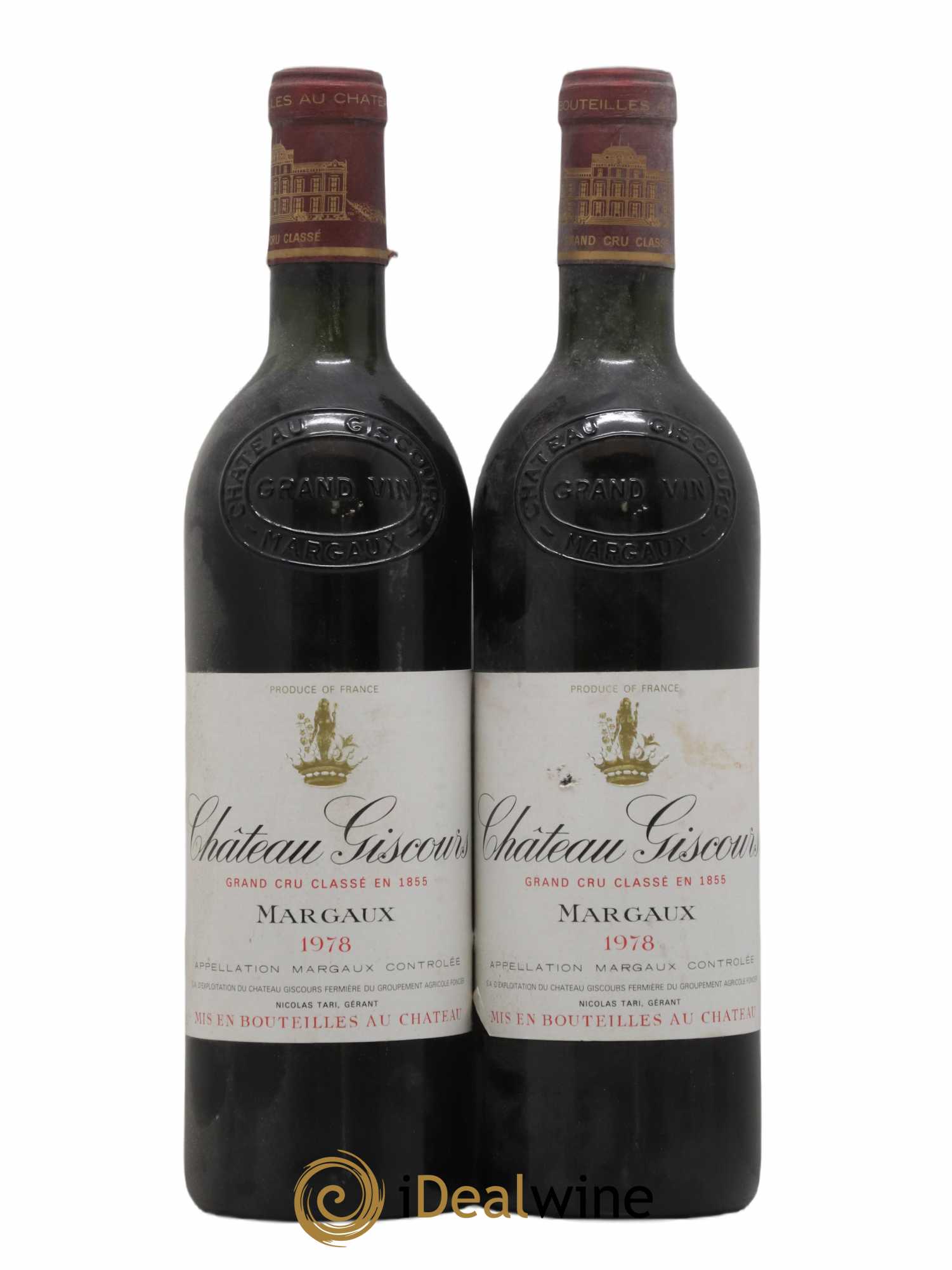 Château Giscours 3ème Grand Cru Classé 1978 - Lot of 2 bottles - 0