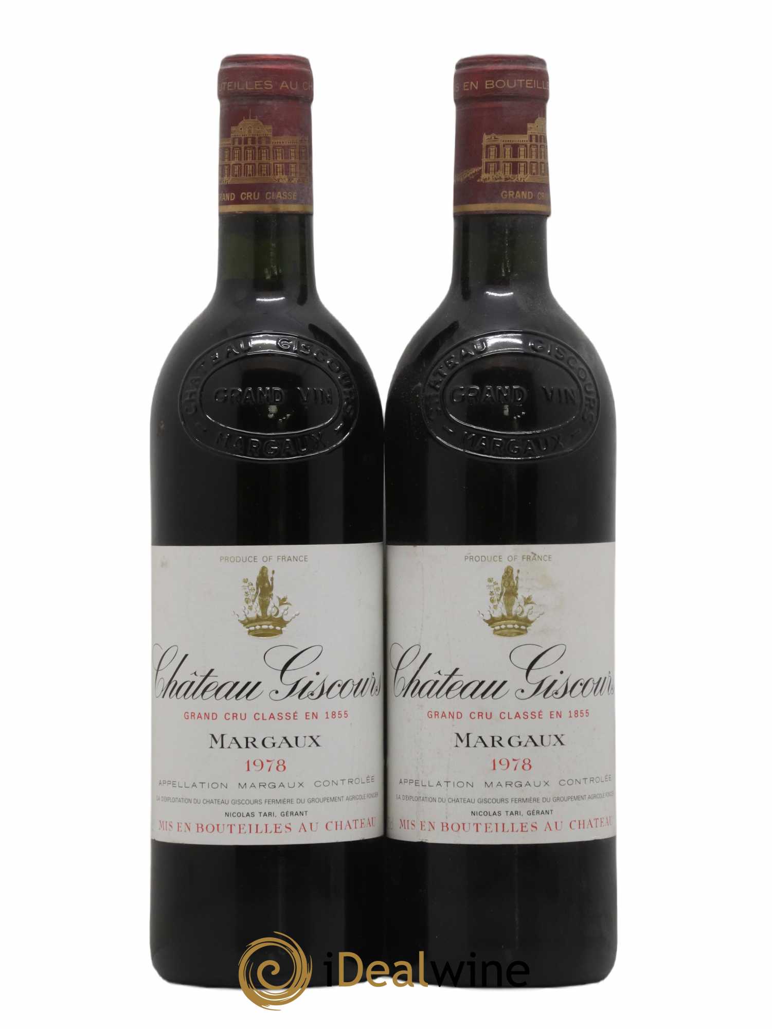 Château Giscours 3ème Grand Cru Classé 1978 - Lot de 2 bouteilles - 0