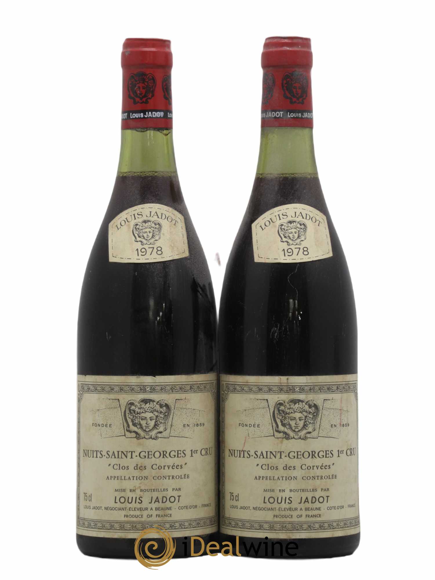Nuits-Saint-Georges 1er Cru Clos des Corvées Jadot 1978 - Posten von 2 Flaschen - 0