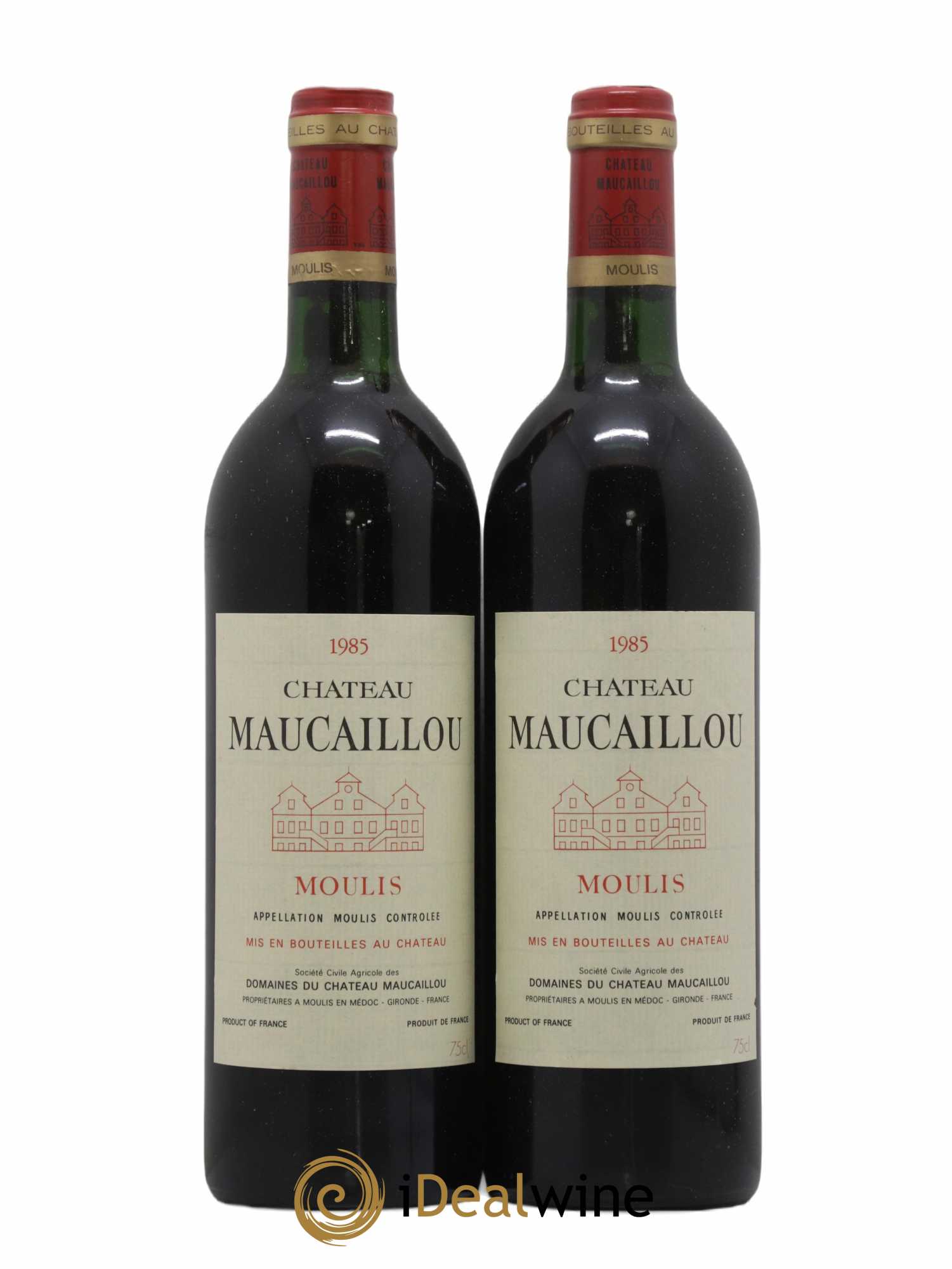 Château Maucaillou 1985 - Lot de 2 bouteilles - 0