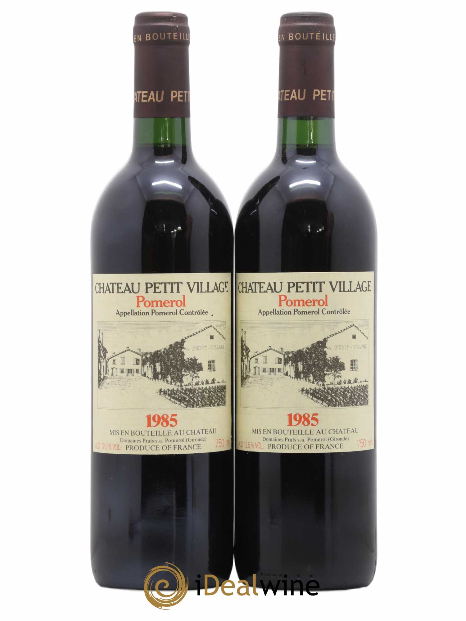 Château Petit Village 1985 - Lot de 2 bouteilles - 0