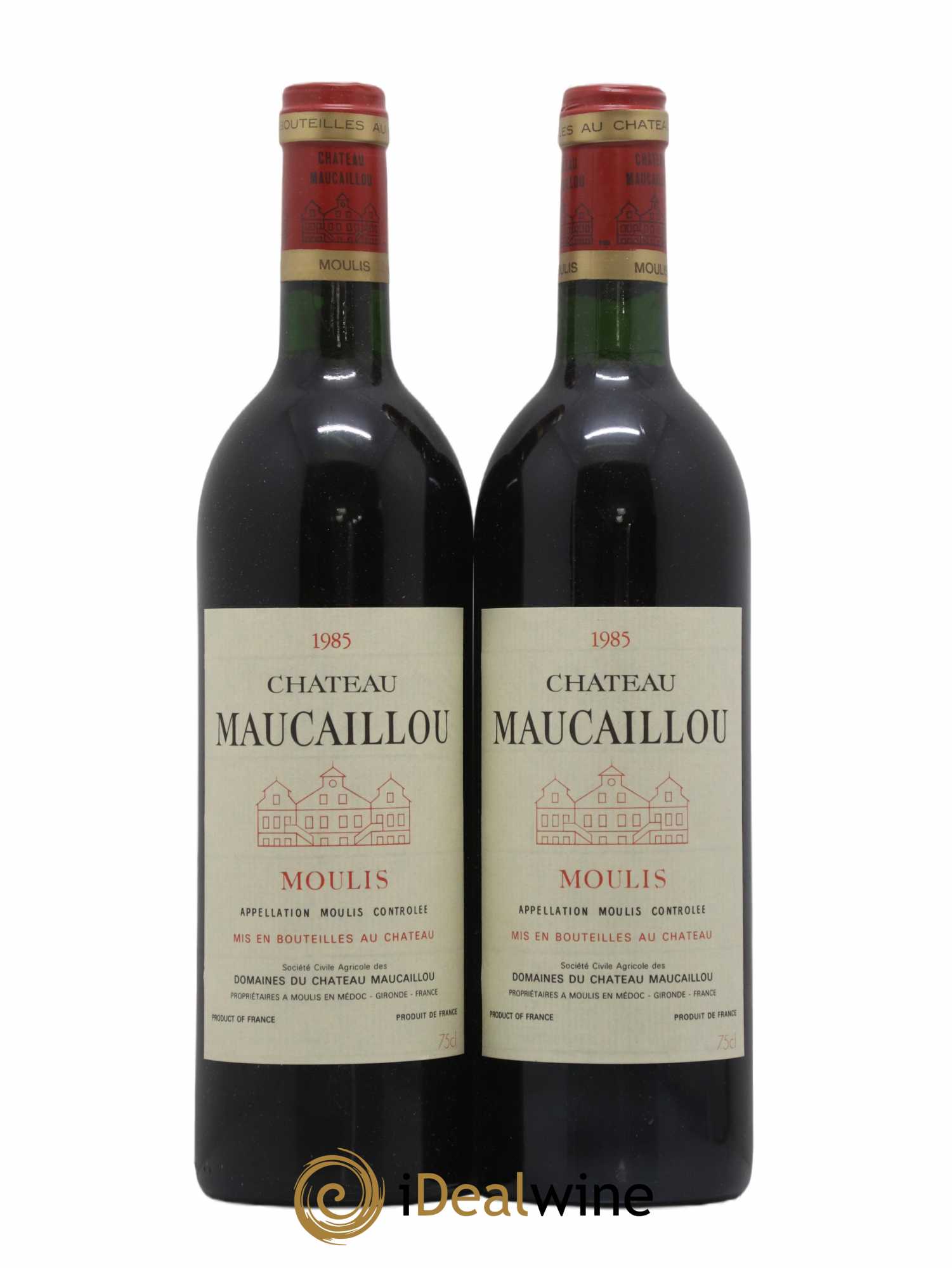 Château Maucaillou 1985 - Lot de 2 bouteilles - 0