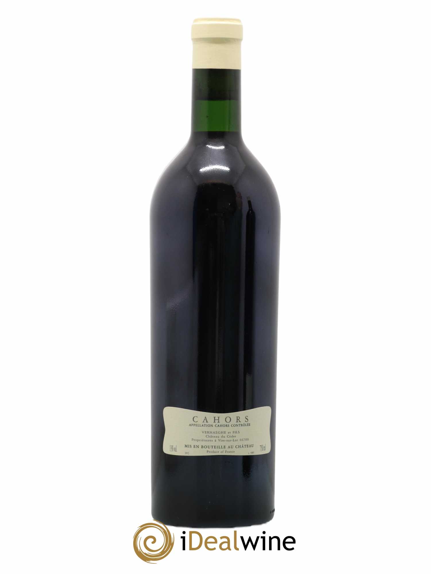 Cahors Château du Cèdre Cuvée Le Cèdre Pascal et Jean-Marc Verhaeghe 1996 - Lot de 1 bouteille - 1