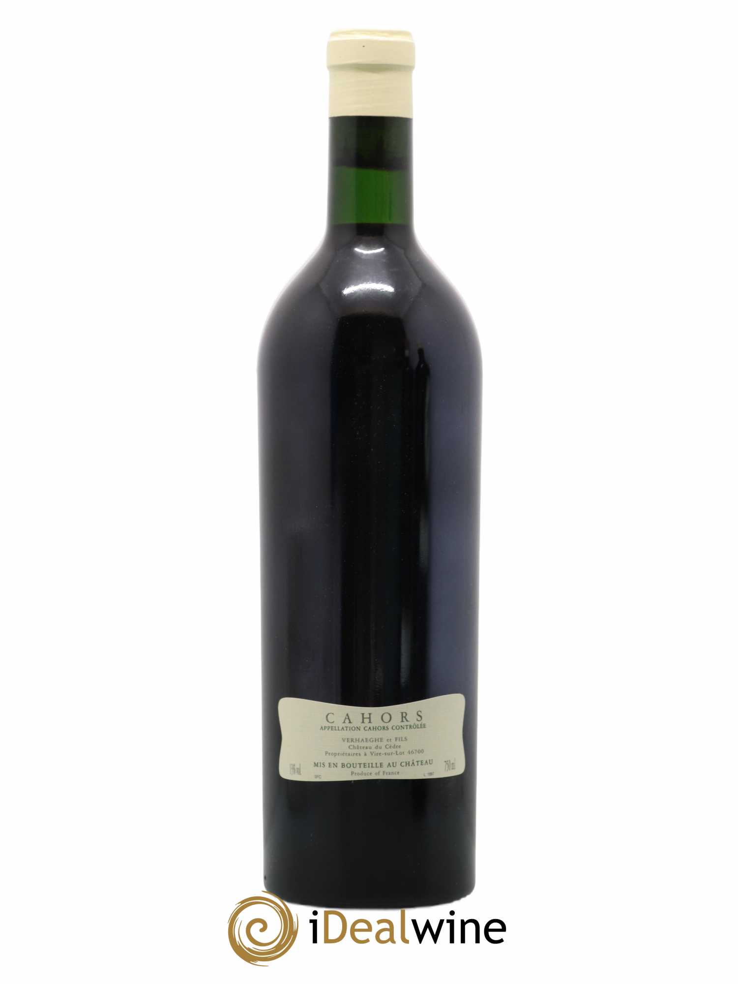 Cahors Château du Cèdre Cuvée Le Cèdre Pascal et Jean-Marc Verhaeghe 1996 - Lot de 1 bouteille - 1