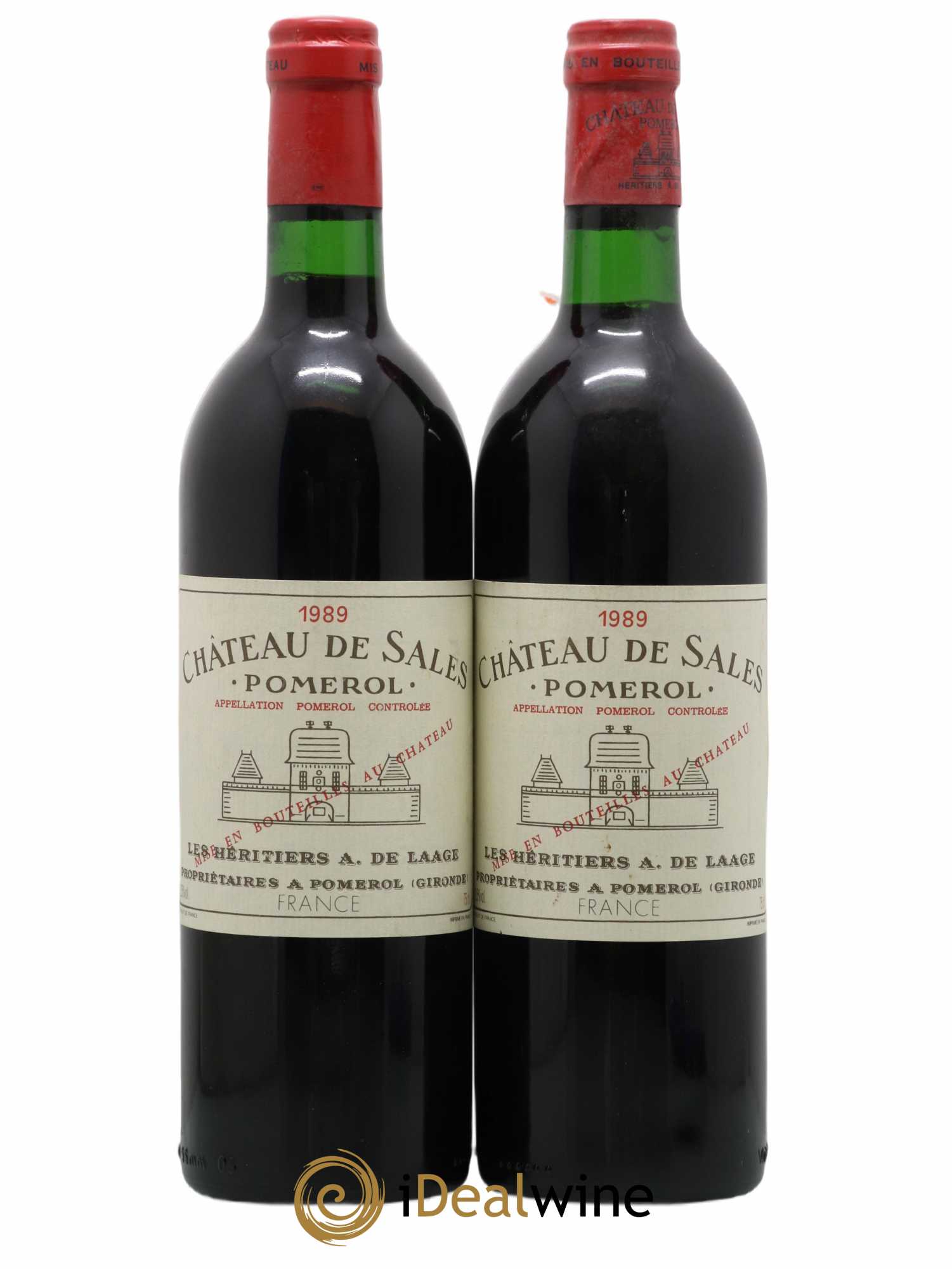 Château de Sales 1989 - Lot de 2 bouteilles - 0