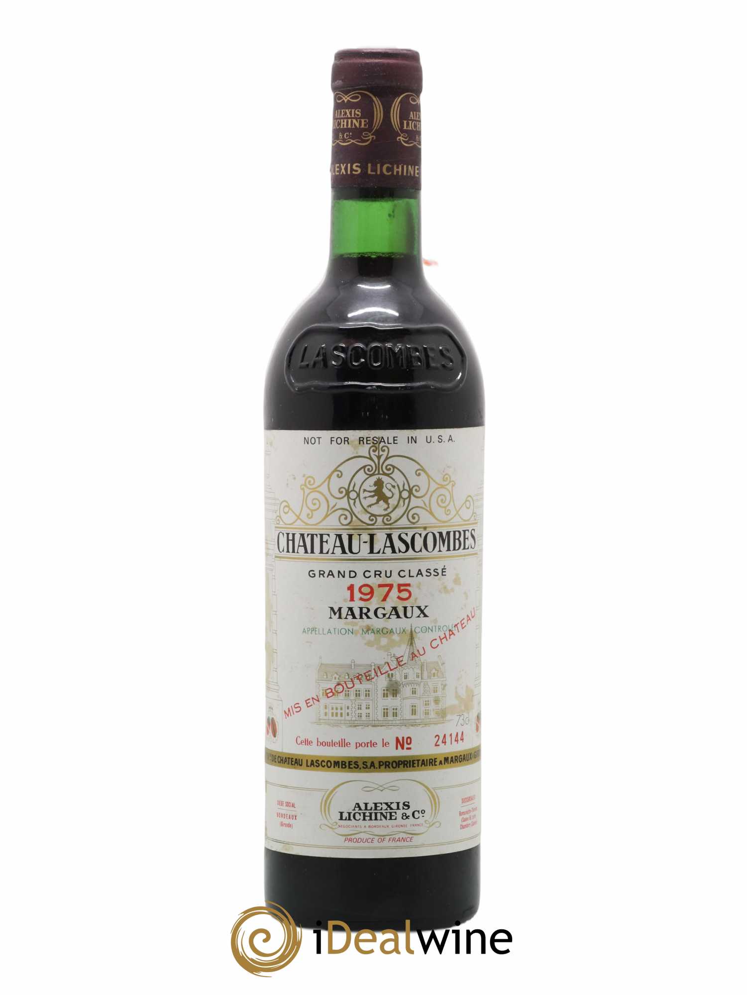 Château Lascombes 2ème Grand Cru Classé 1975 - Lot de 1 bouteille - 0
