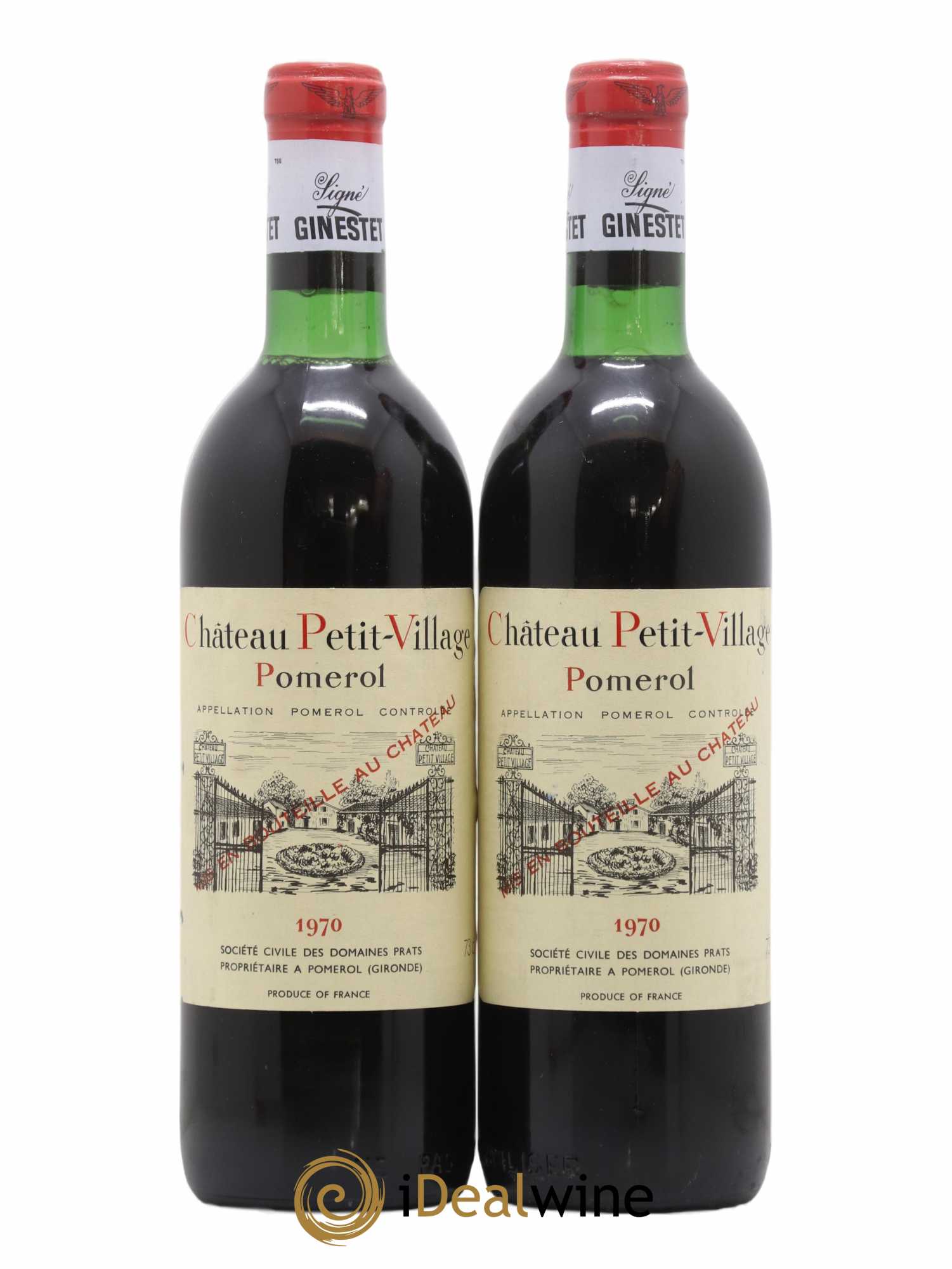 Château Petit Village 1970 - Lot de 2 bouteilles - 0