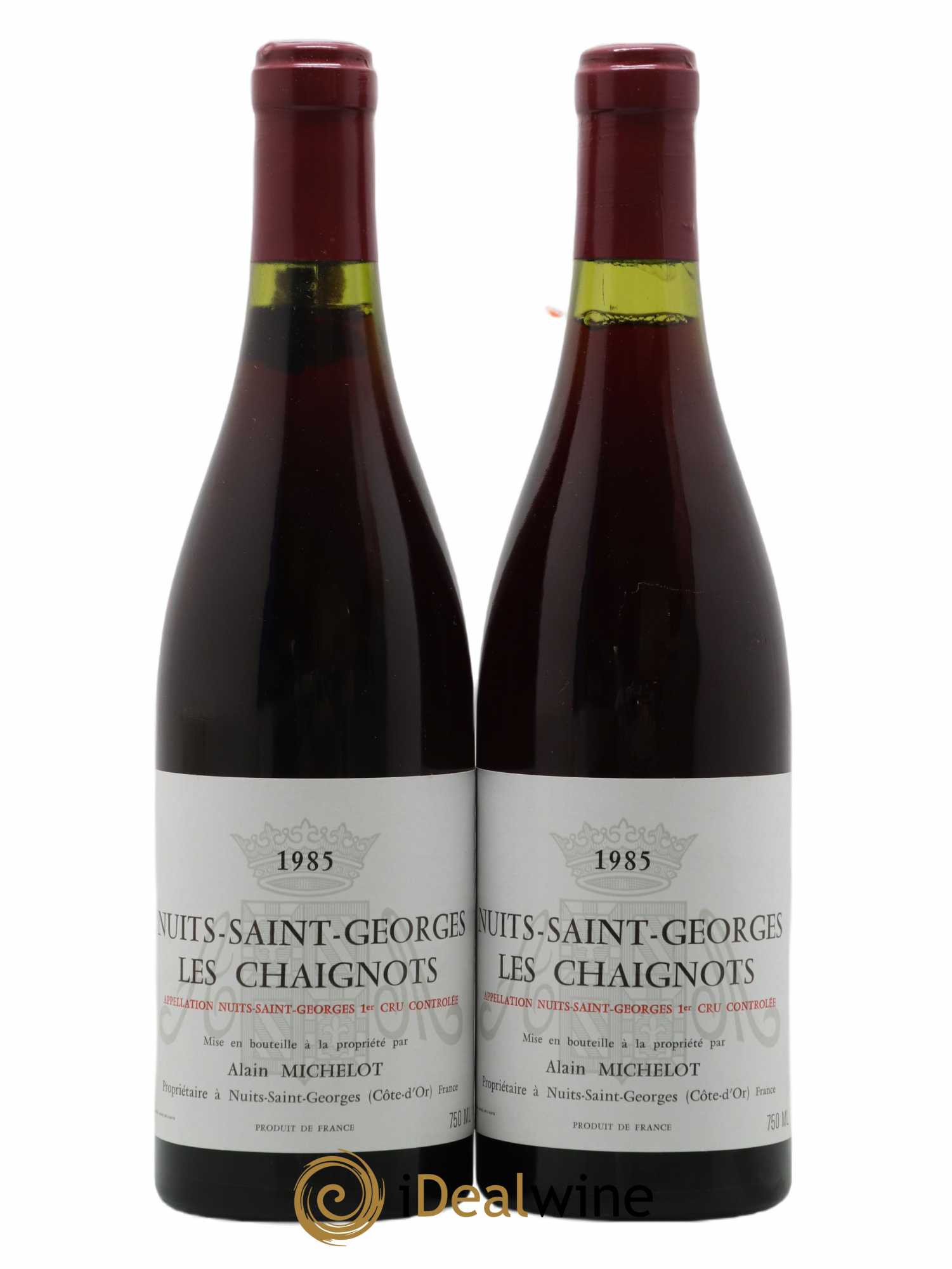 Nuits-Saint-Georges 1er Cru Les Chaignots Alain Michelot 1985 - Posten von 2 Flaschen - 0
