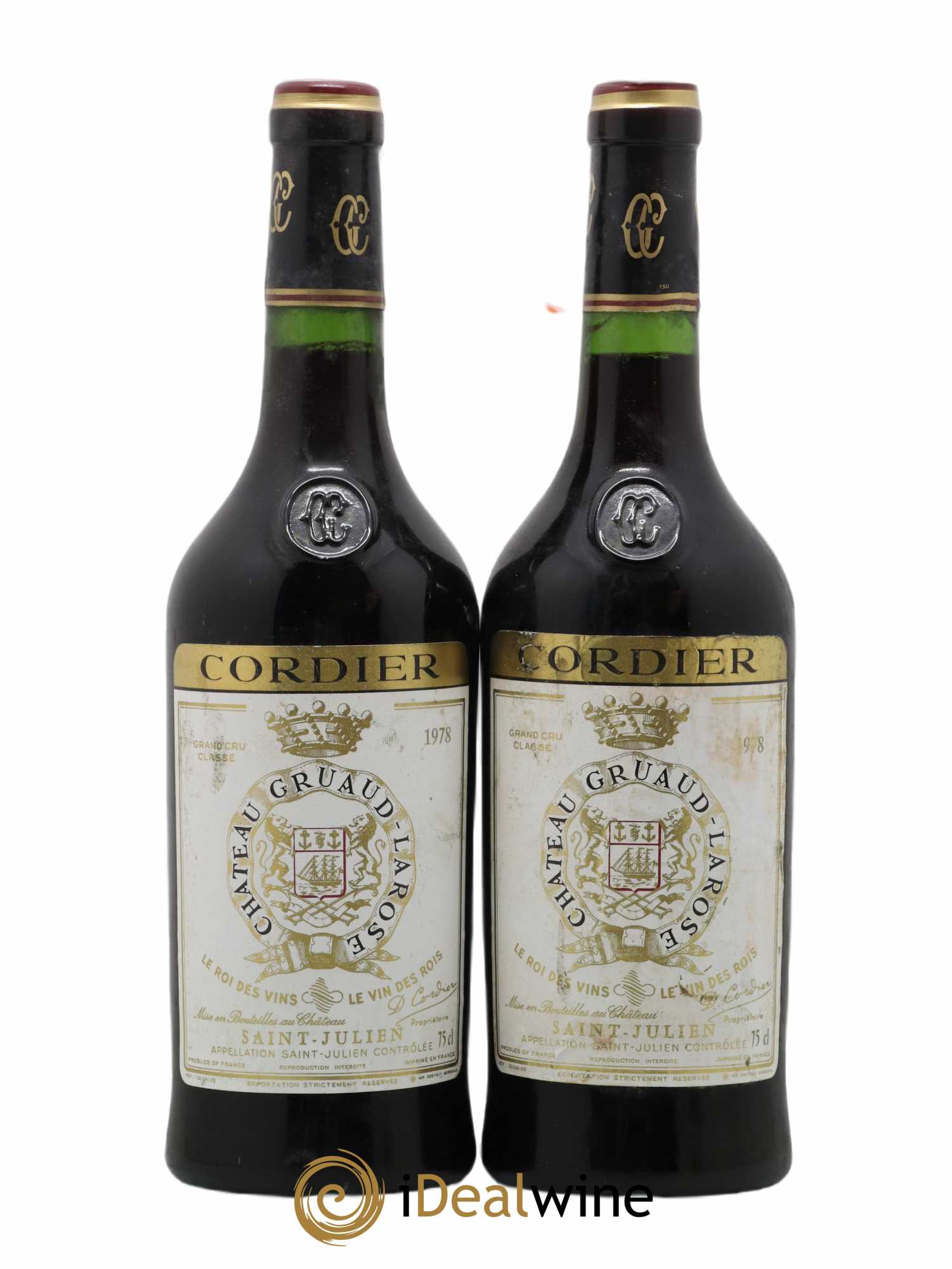 Château Gruaud Larose 2ème Grand Cru Classé 1978 - Lot de 2 bouteilles - 0