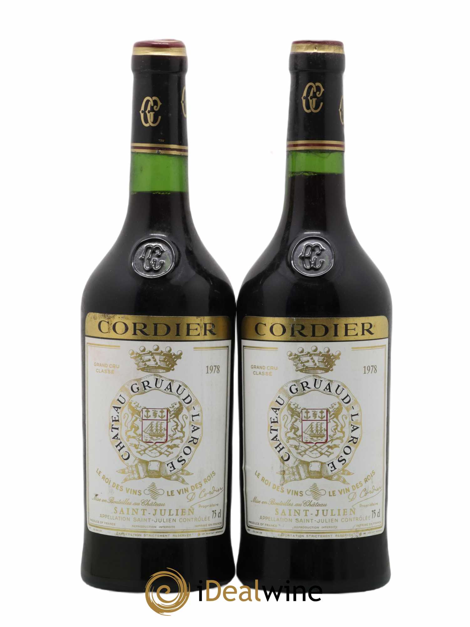 Château Gruaud Larose 2ème Grand Cru Classé 1978 - Lot de 2 bouteilles - 0
