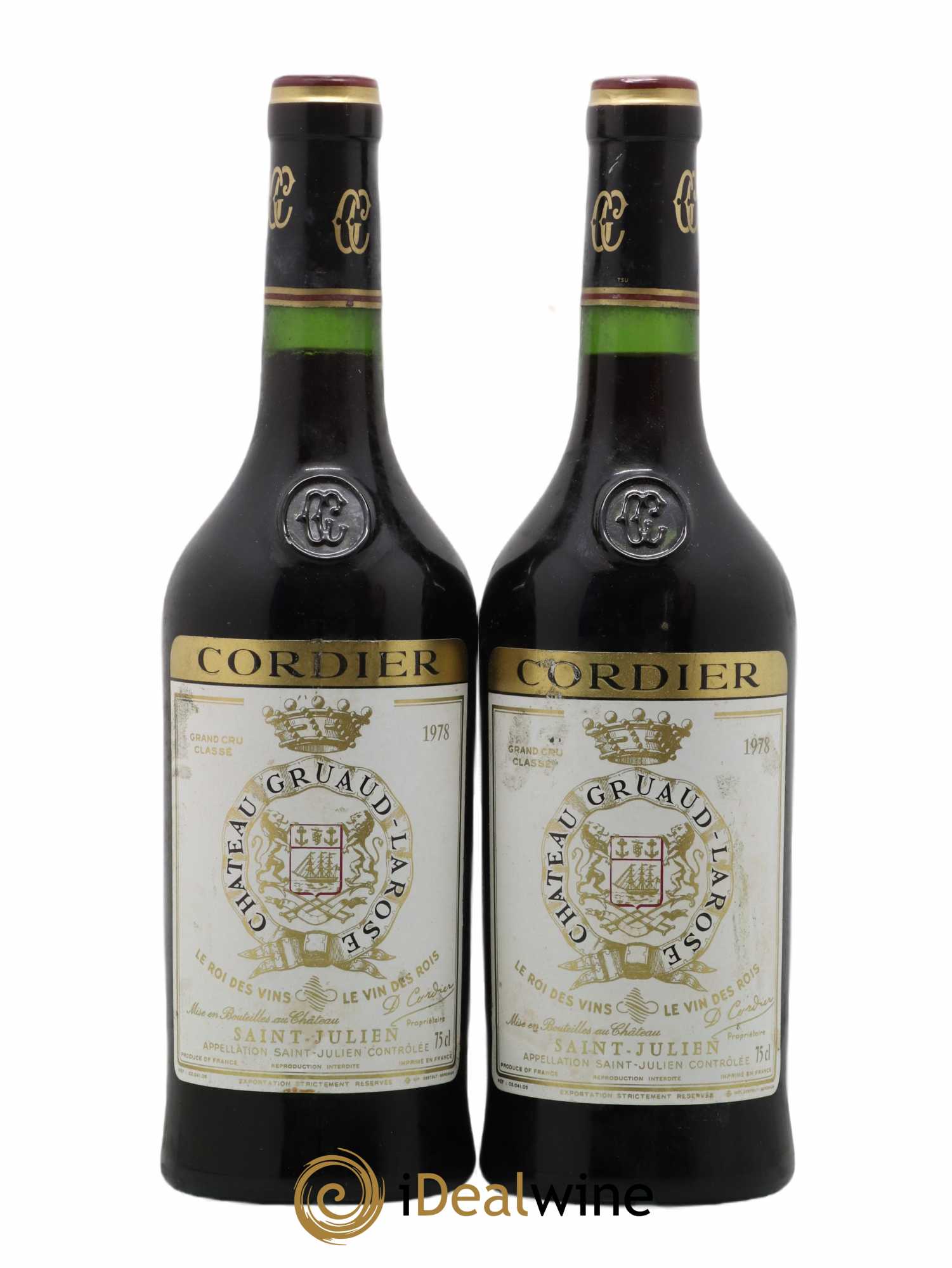 Château Gruaud Larose 2ème Grand Cru Classé 1978 - Lot de 2 bouteilles - 0