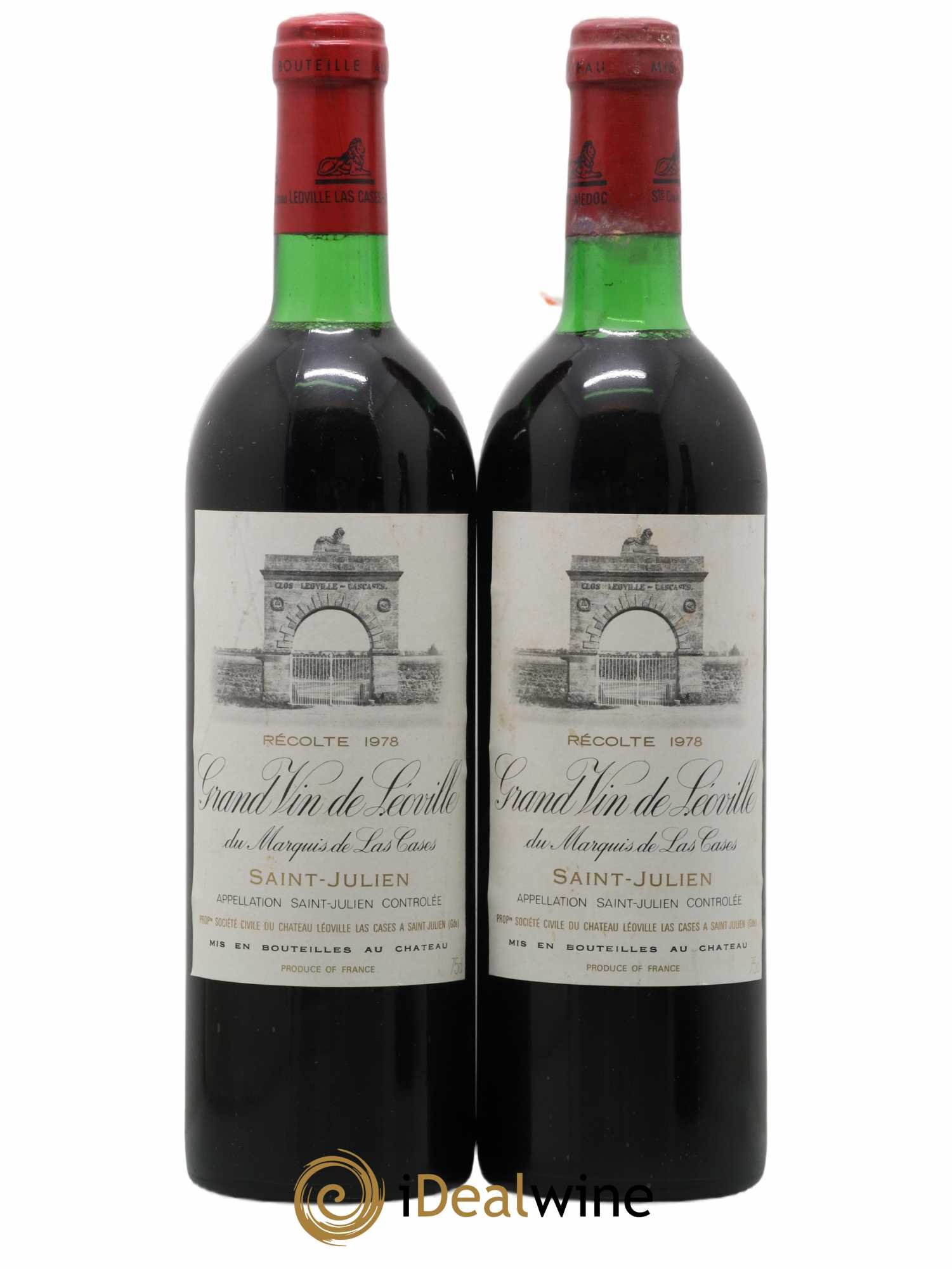 Château Léoville Las Cases 2ème Grand Cru Classé 1978 - Lot de 2 bouteilles - 0