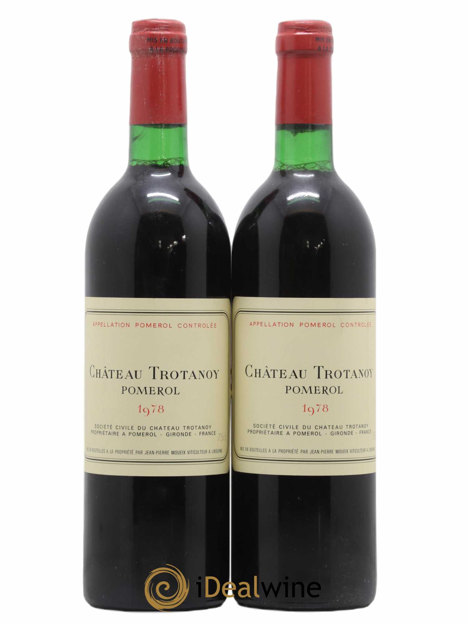 Château Trotanoy 1978 - Lot de 2 bouteilles - 0