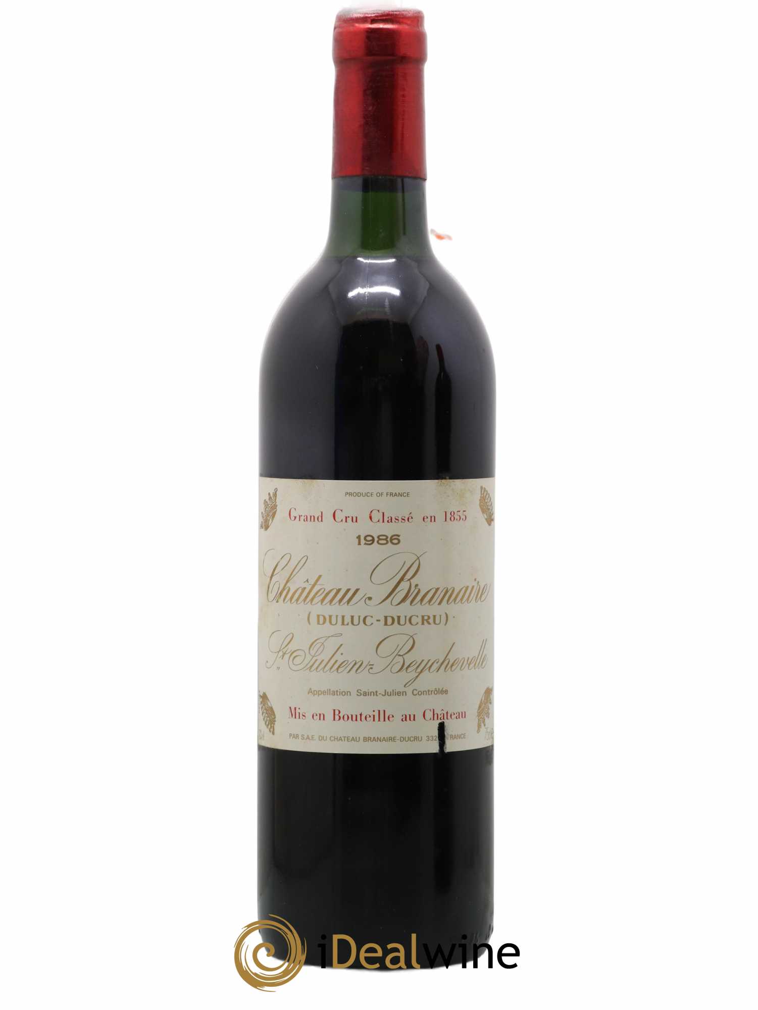 Château Branaire Ducru 4ème Grand Cru Classé 1986 - Lot de 1 bouteille - 0