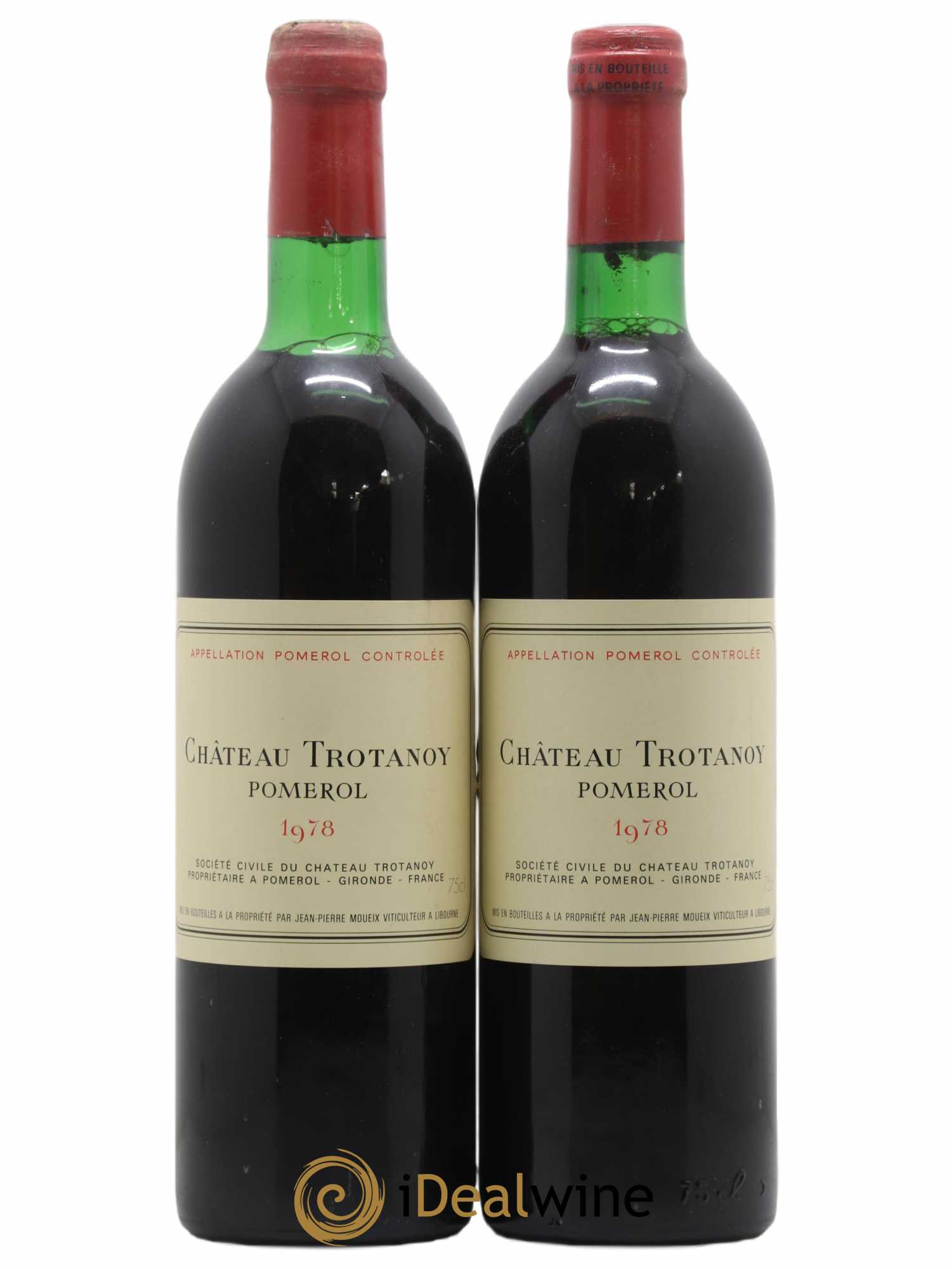 Château Trotanoy 1978 - Lot de 2 bouteilles - 0