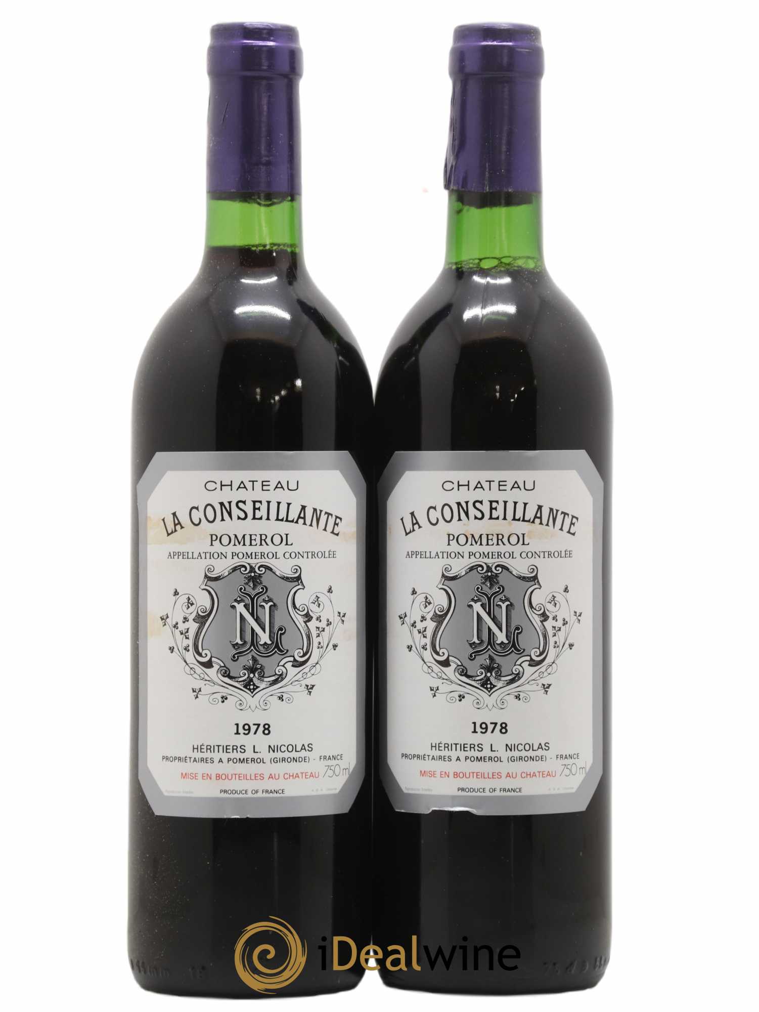 Château la Conseillante 1978 - Lot de 2 bouteilles - 0