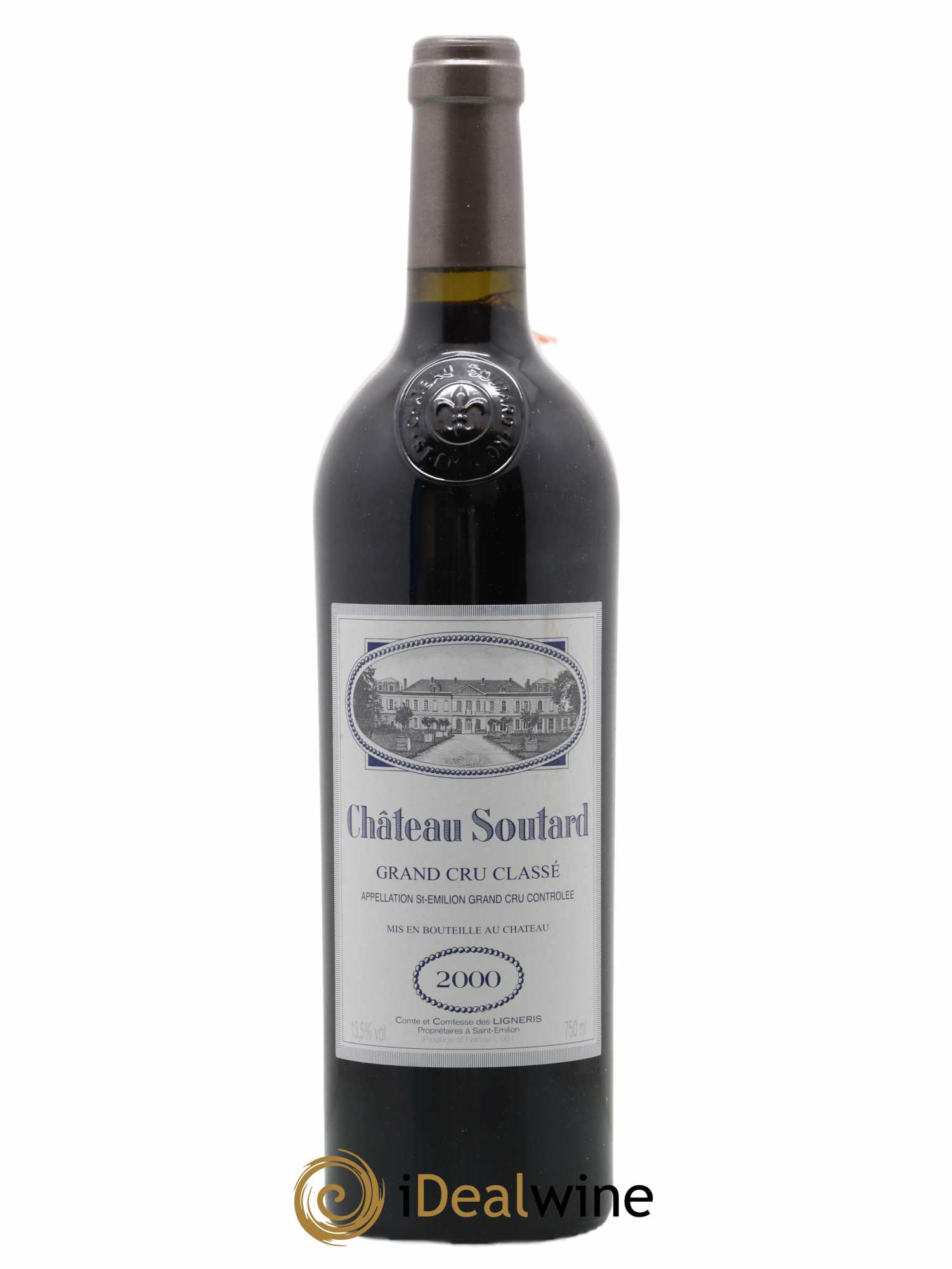 Château Soutard Grand Cru Classé 2000 - Lot de 1 bouteille - 0