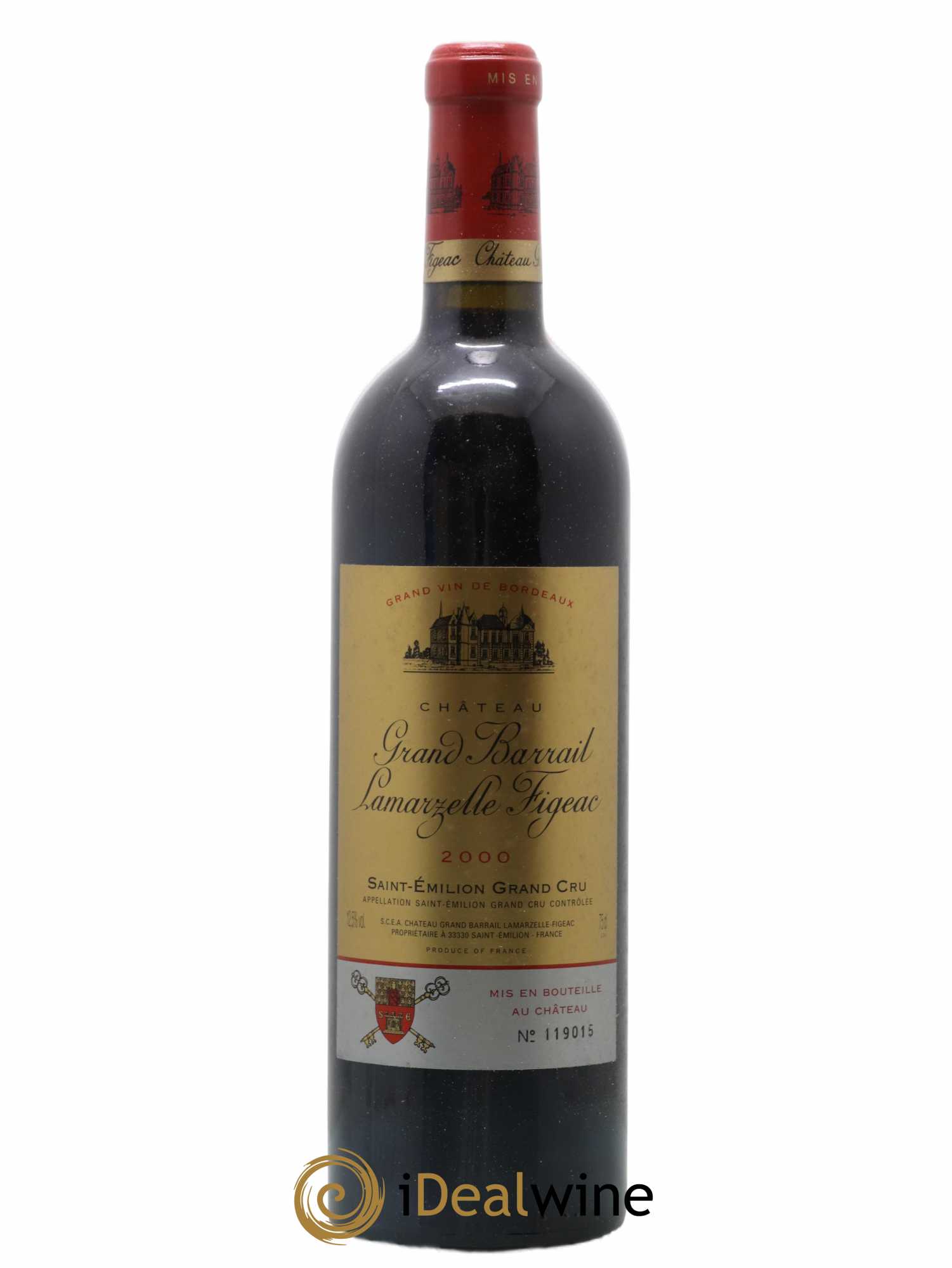 Château Grand Barrail Lamarzelle Figeac Grand Cru Classé 2000 - Lot of 1 bottle - 0