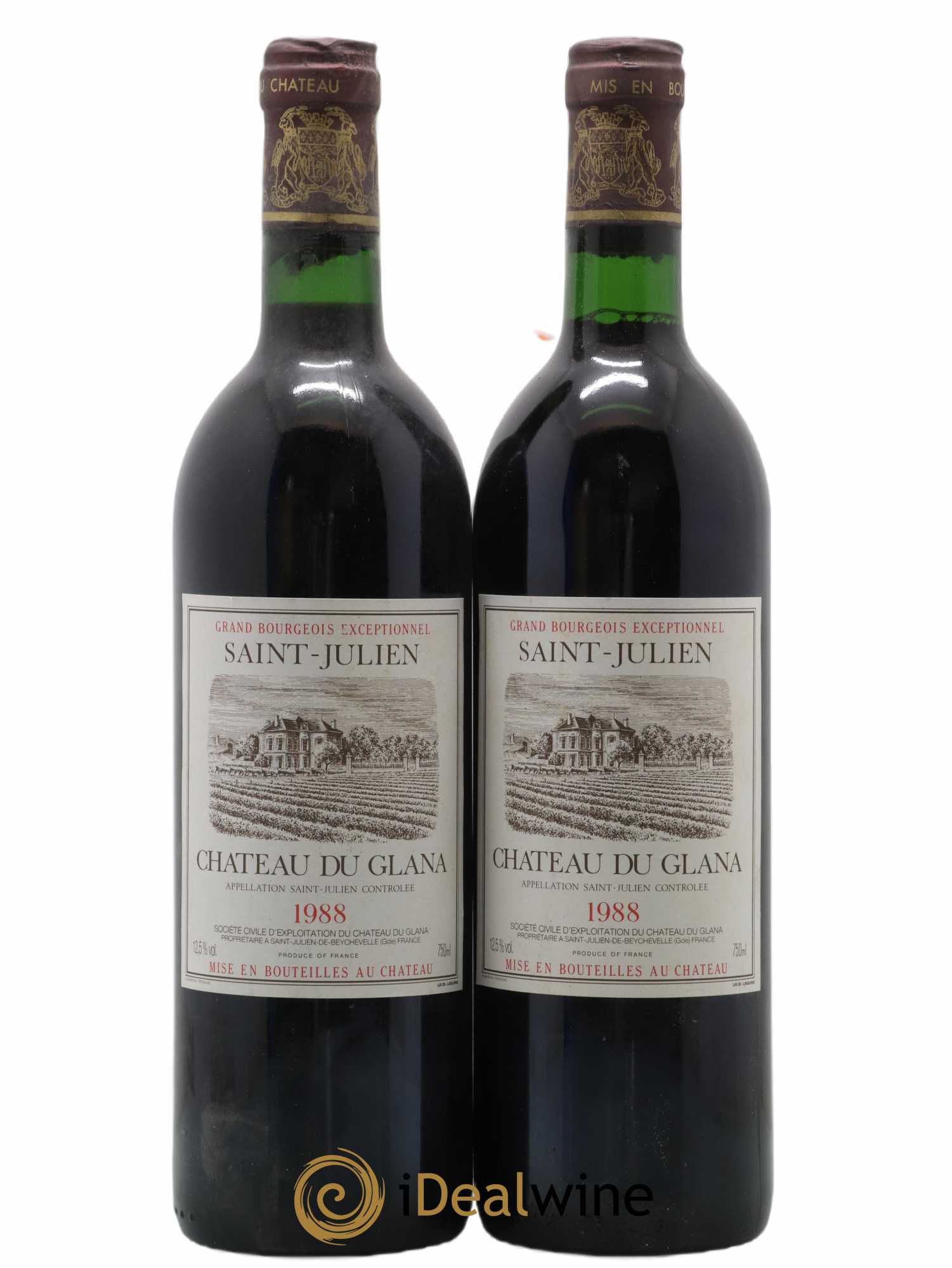 Château du Glana 1988 - Lot de 2 bouteilles - 0