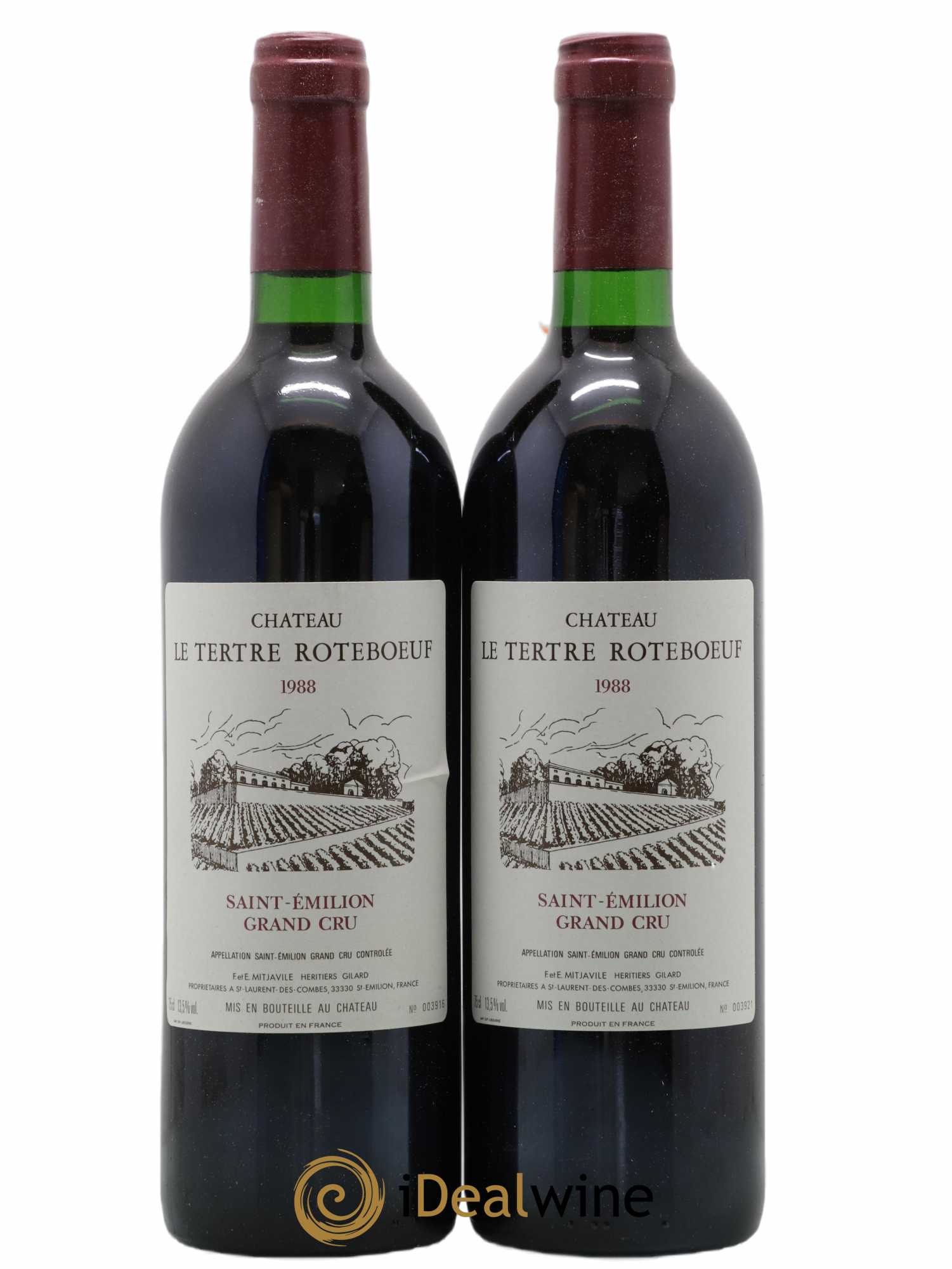 Château Tertre Roteboeuf 1988 - Posten von 2 Flaschen - 0